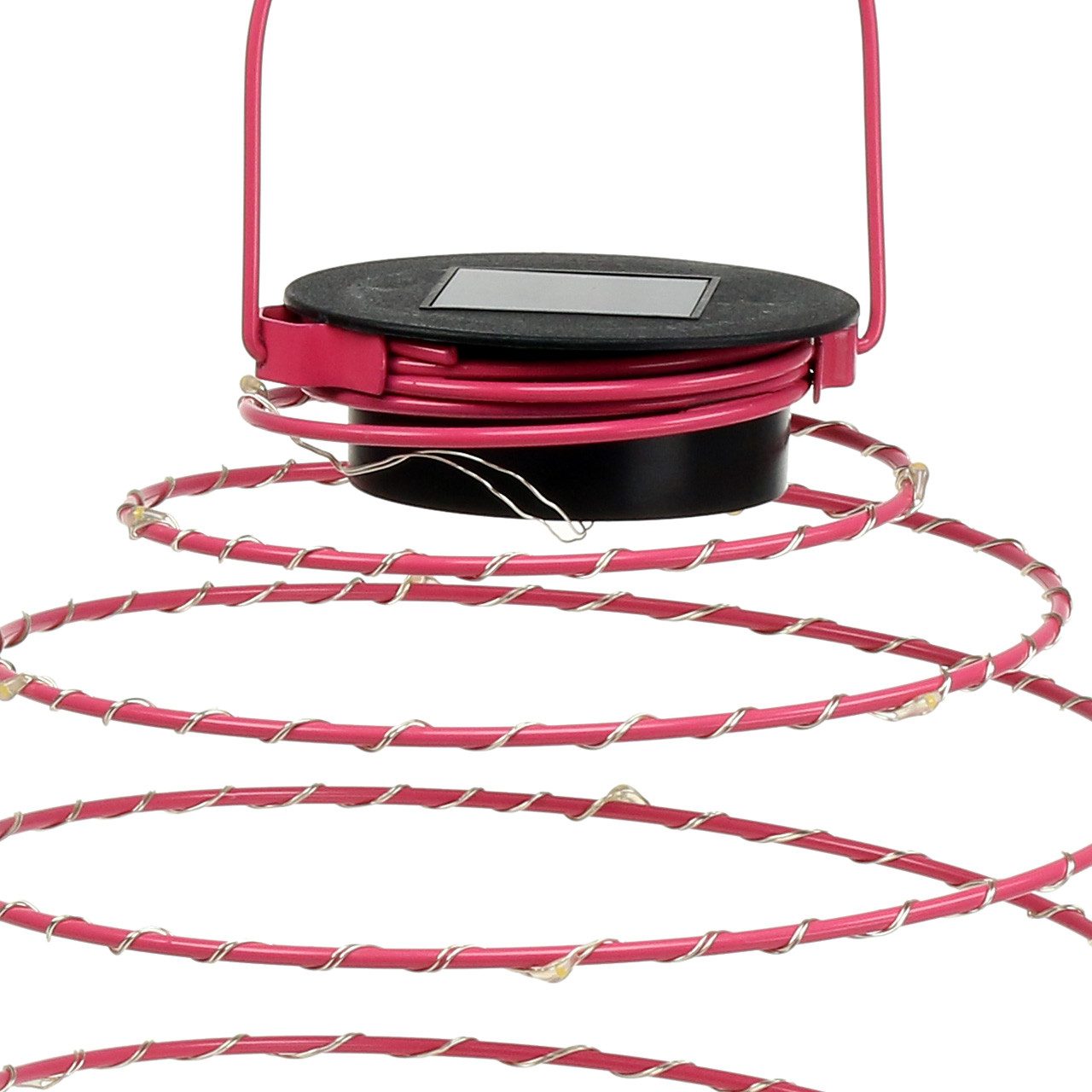 Viana Windlicht Solar Gartenleuchte Pink 22cm günstig online kaufen