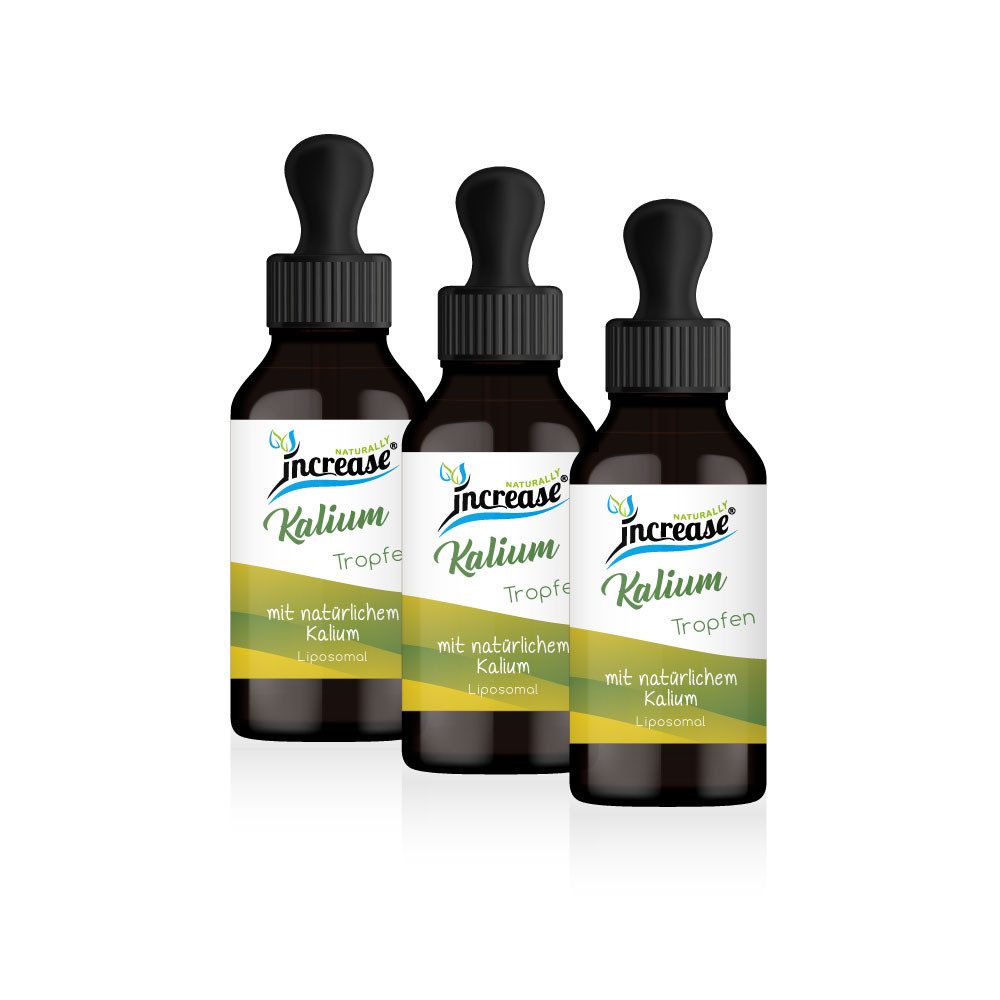 increase NATURALLY Nimm 3, zahl 2 Liposomales Kalium 4000mg pro Tag Tropfen, 180 ml