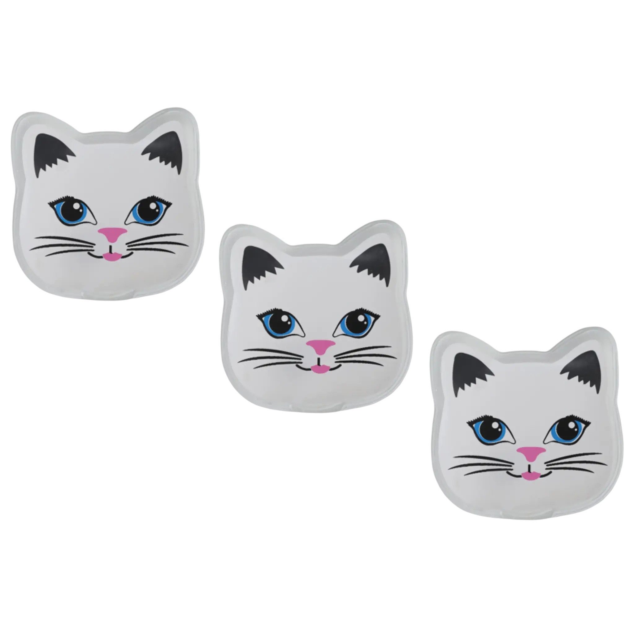 Meinposten Handwärmer Handwärmer Katze 3er Set – wiederverwendbare Taschenwärmer, 3er Set 3-tlg.