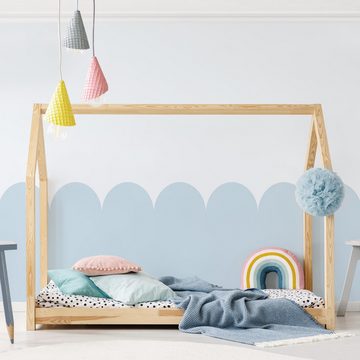 Bilderdepot24 Kindertapete Halbkreisbordüre mittel Muster blau moderne Wanddeko XXL, Glatt, Matt, (Inklusive Gratis-Kleister oder selbstklebend), Mädchenzimmer Jungenzimmer Babyzimmer Bildtapete Fototapete Wandtapete