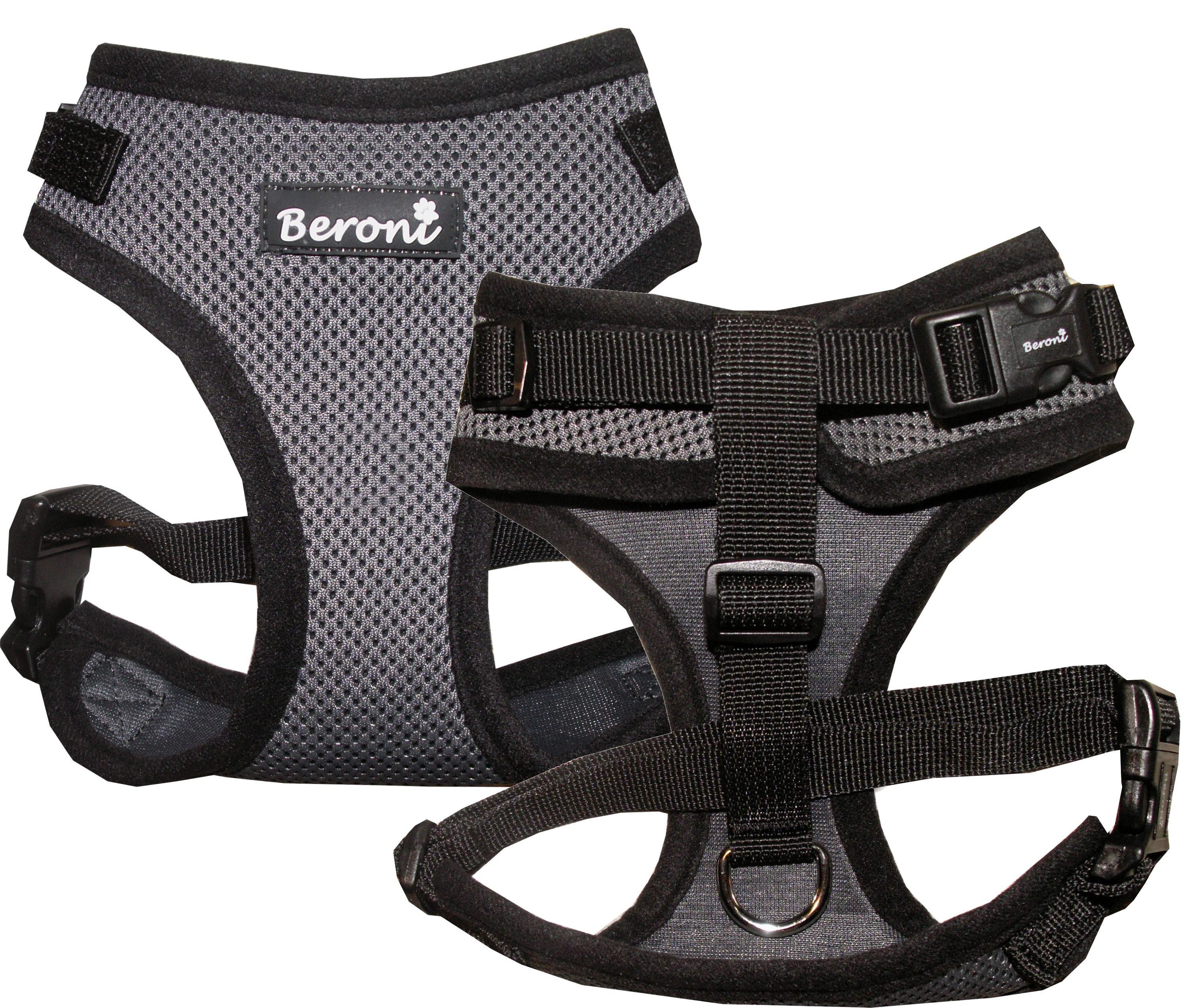 Beroni Geschirr Katzengeschirr Kitten Babykatzen grau verstellbar, Leine se günstig online kaufen