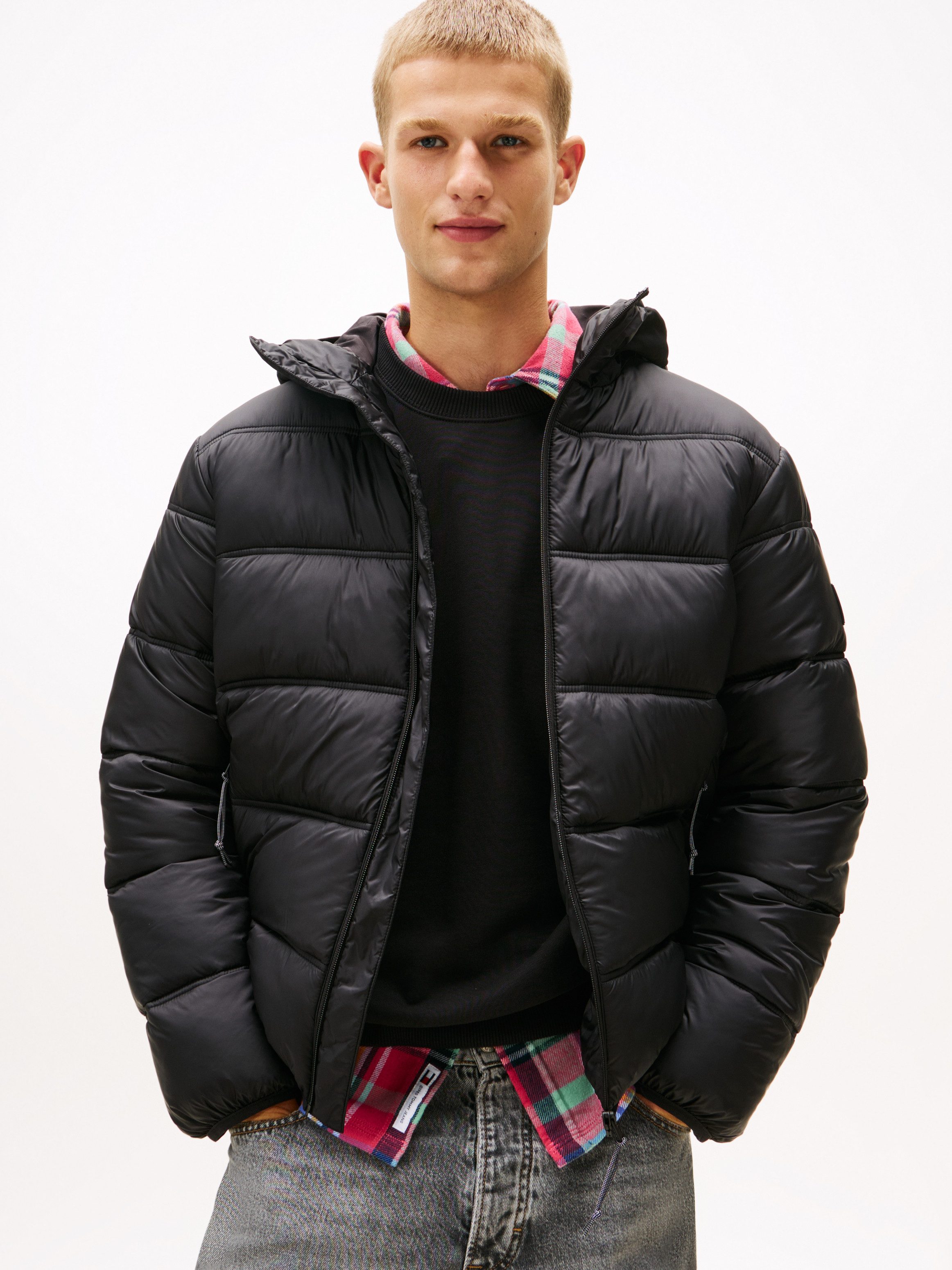 Tommy Jeans Steppjacke HOODED LOGO PUFFER günstig online kaufen