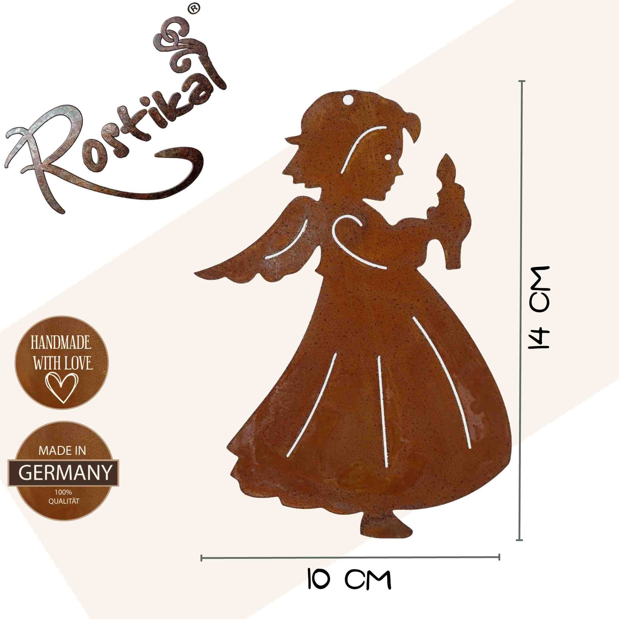 Rostikal Weihnachtsfigur Weihnachtsdeko aussen Weihnachten Engel günstig online kaufen