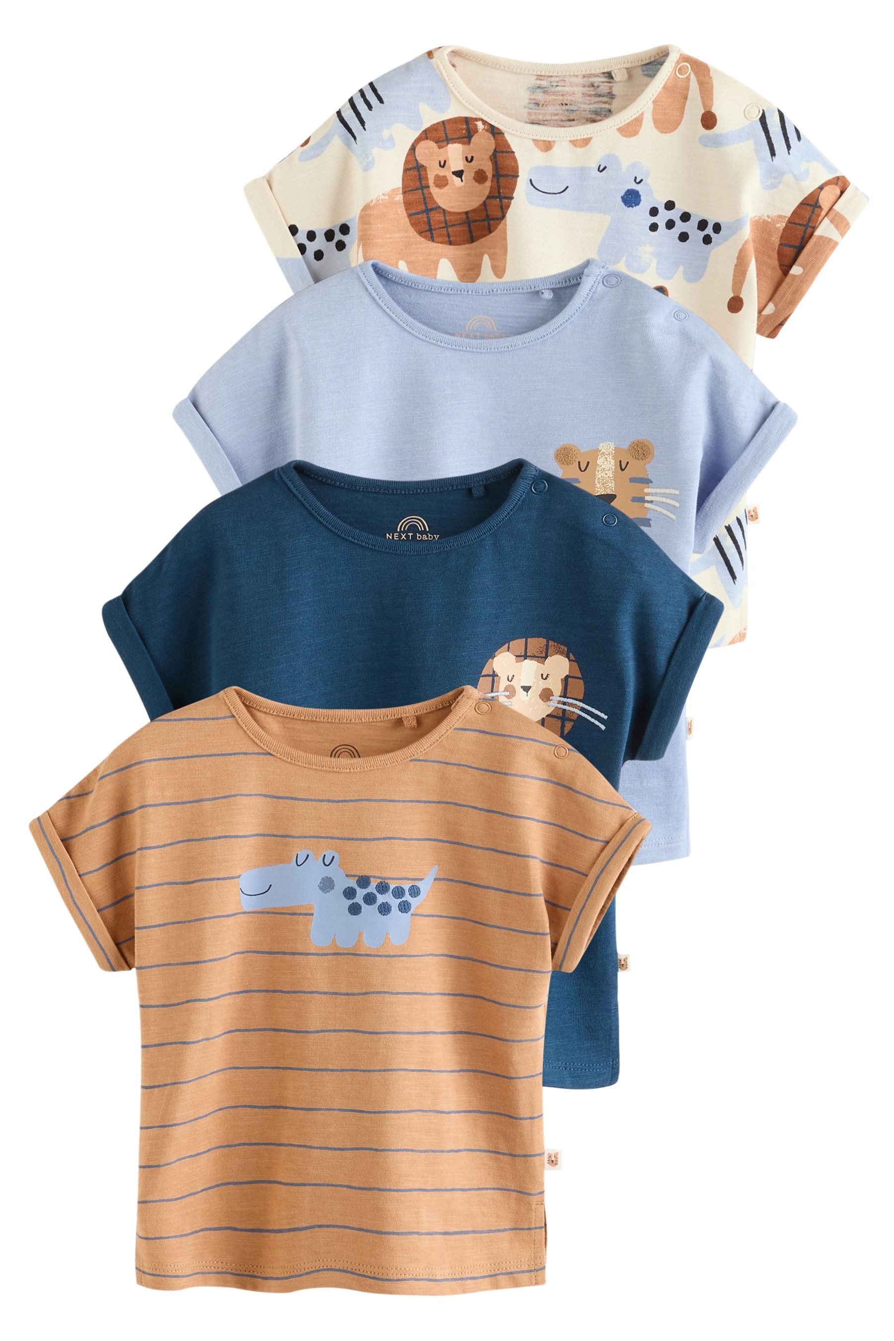 Next T-Shirt 4er-Pack Baby Kurzarm-T-Shirts aus (4-tlg)