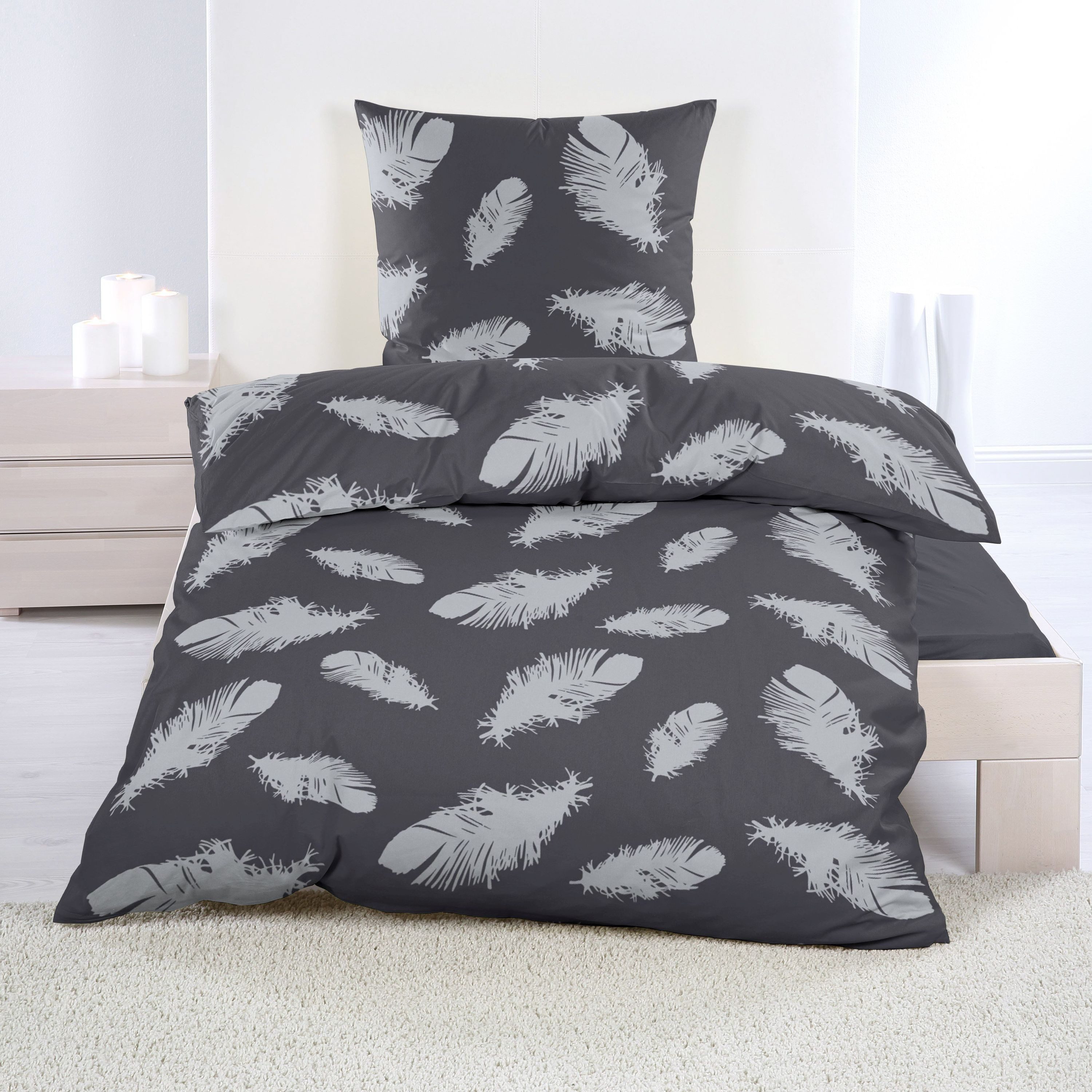 Casa Colori Bettwäsche Biber 135x200 cm günstig online kaufen