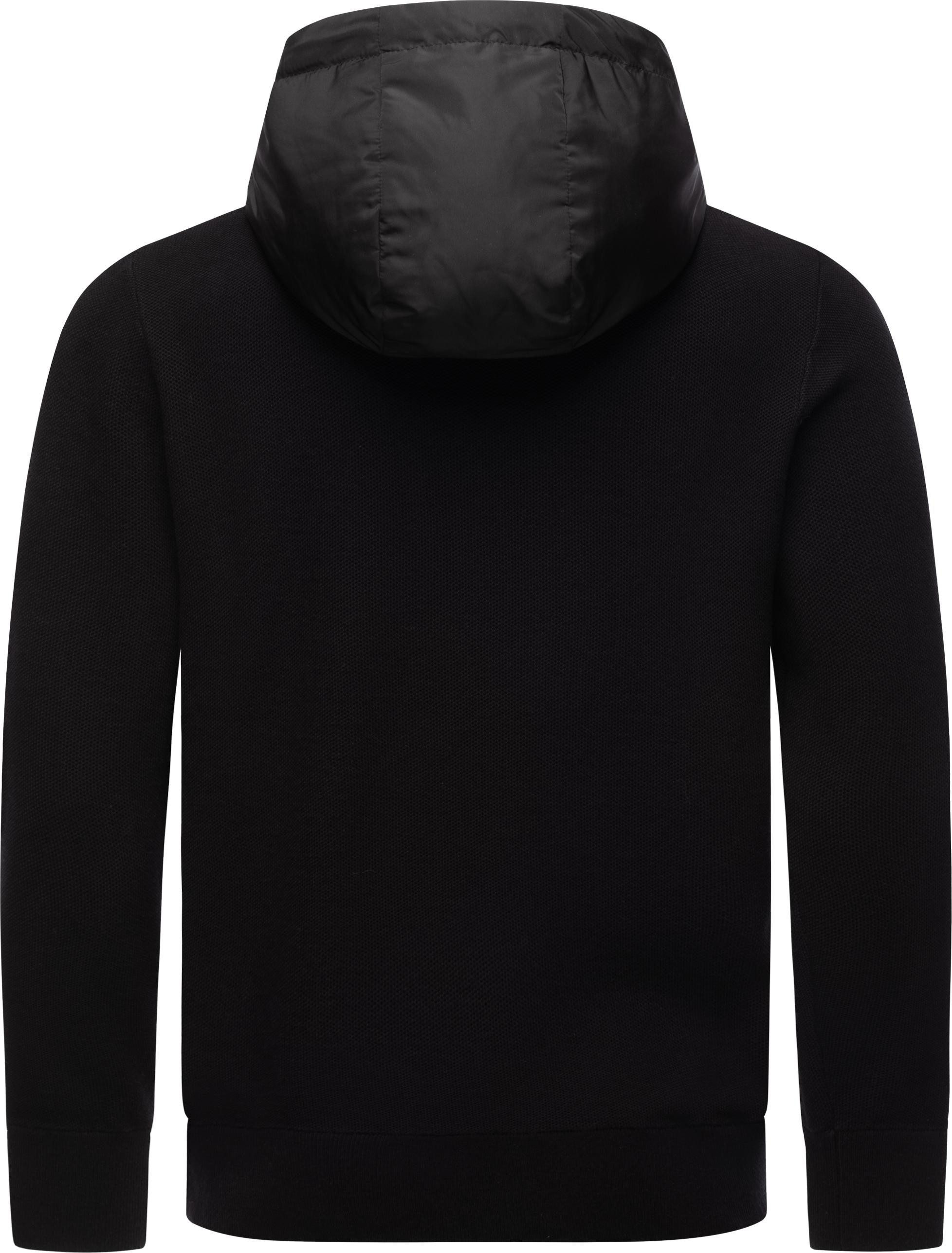 Ragwear Outdoorjacke Ronel Leichte Herren Jacke mit weichen Strickärmeln