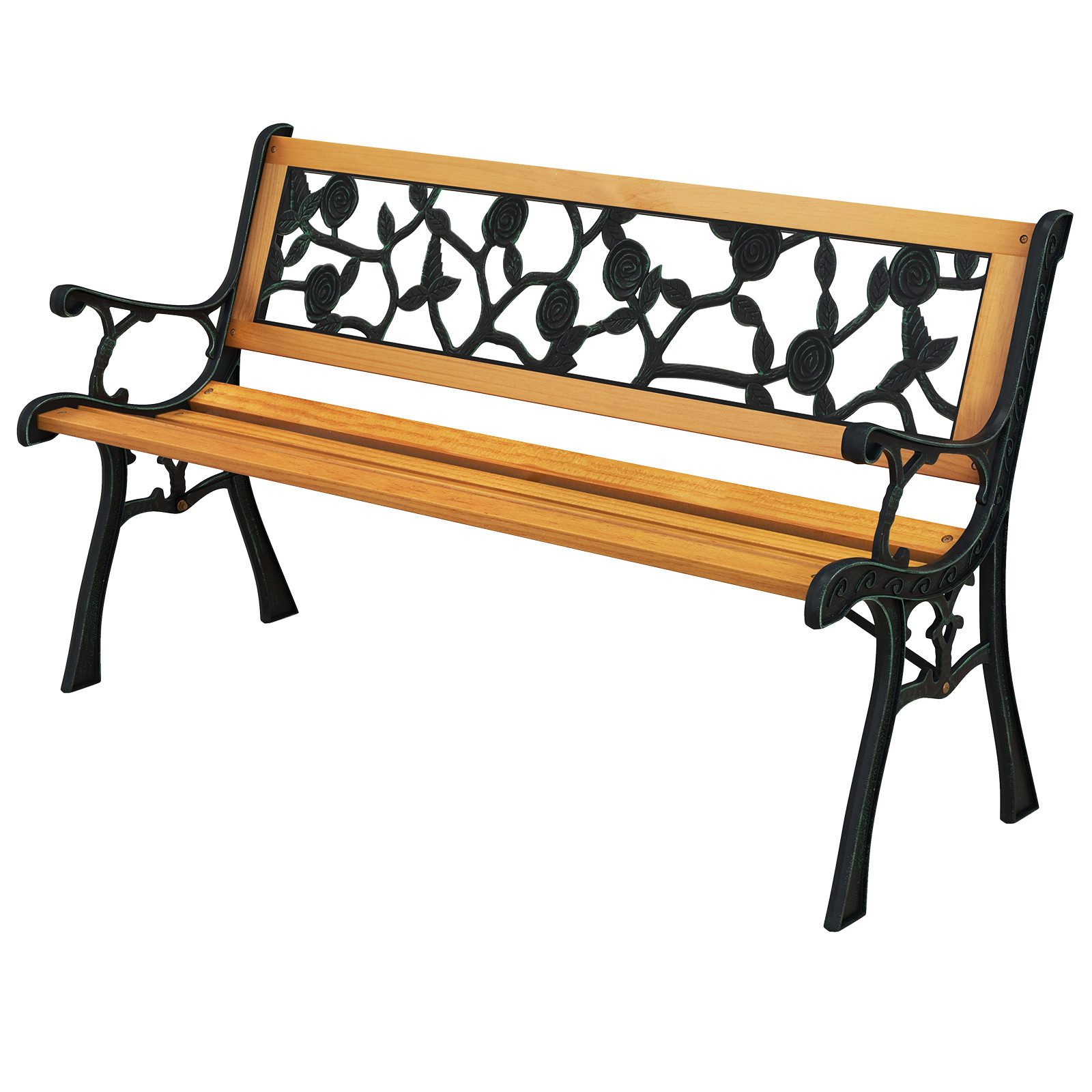 KOMFOTTEU Gartenbank, Sitzbank 3 Sitzer, bis 213kg belastbar
