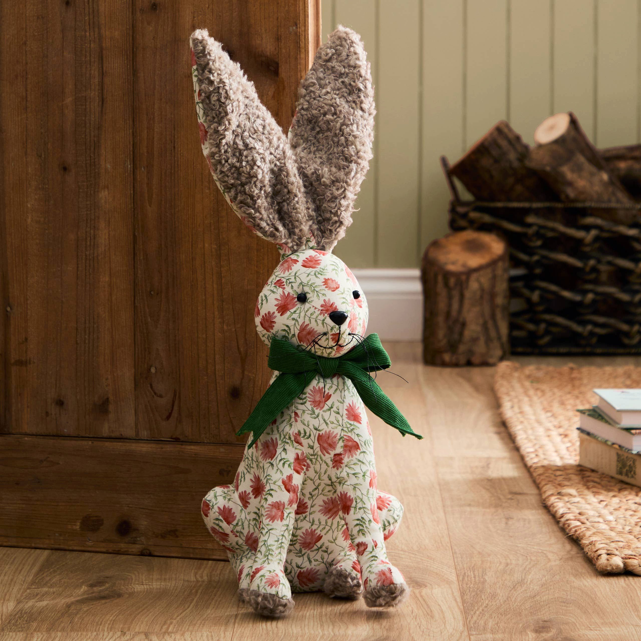 Riva Home Türstopper Süßer Dekorativer Türstopper „Hase Hattie“ Landhaus-Stil 50 cm