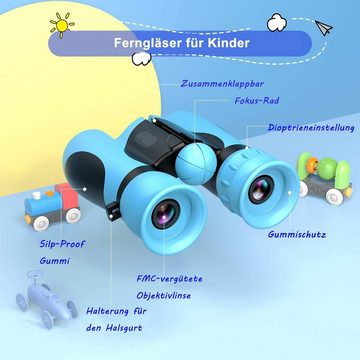 HYTIREBY Fernglas für Kinder, Starke Vergrößerung, 8 x 21 Field Catchers Kinderfernglas (Geschenk & Outdoor Spielzeug für 3-12 Jahre, Jungen & Mädchen, 1 Stück)