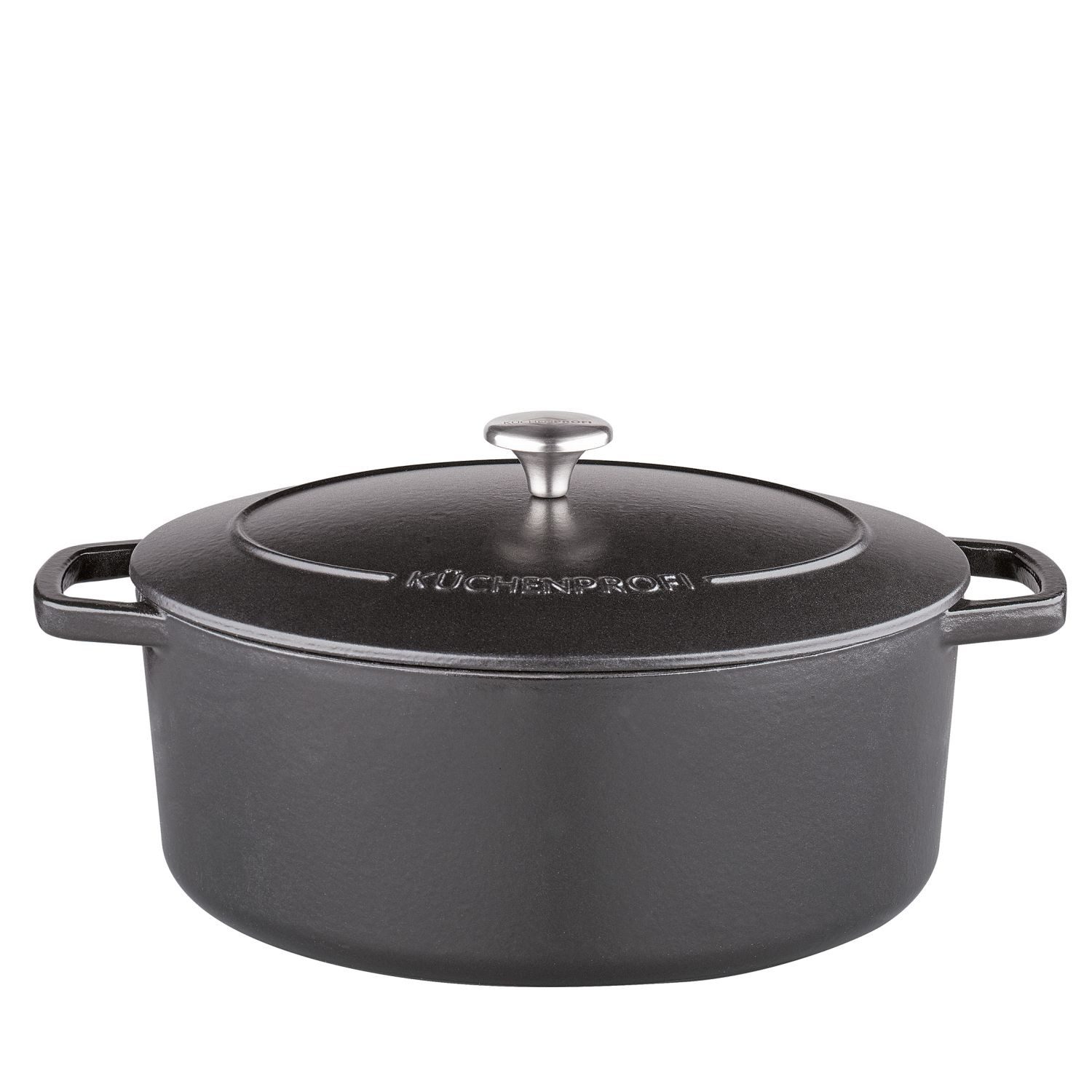 Küchenprofi Bräter Küchenprofi Bratentopf BRETAGNE oval, 33 cm schwarz