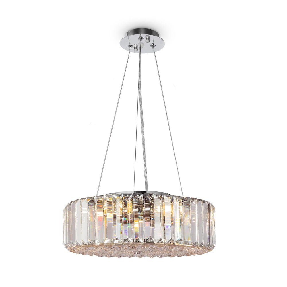 E27 und enthalten: Leuchtmittel 6-flammig, Pendellampe, warmweiss, DECORATIVE MAYTONI keine Transparent in Hängeleuchte Angabe, LIGHTING Maytoni Pendelleuchte Nein, Hängeleuchte, Recinto Pendelleuchte Chrom