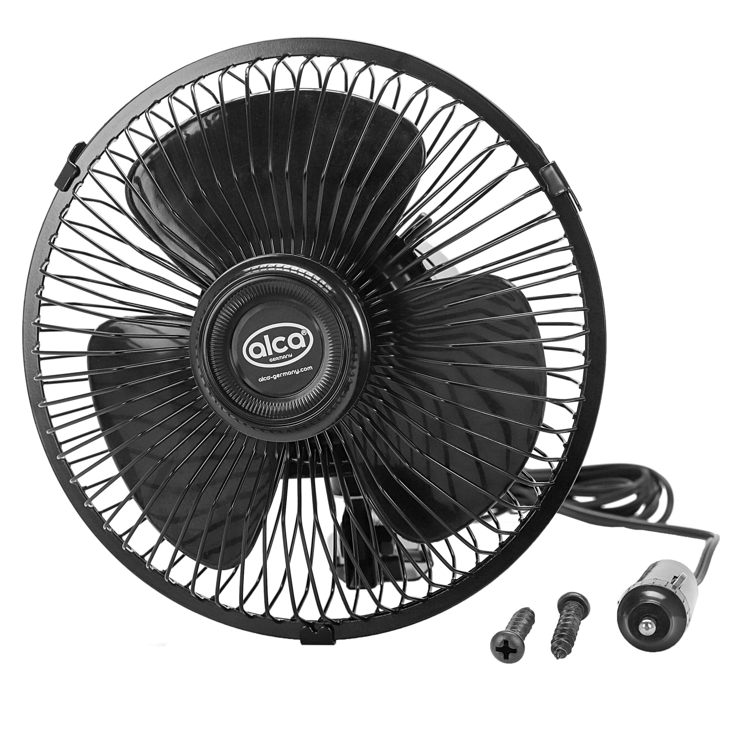 alca Handventilator Fahrzeugventilator 24 V mit Rotation & Schraubbefestigung, Metall