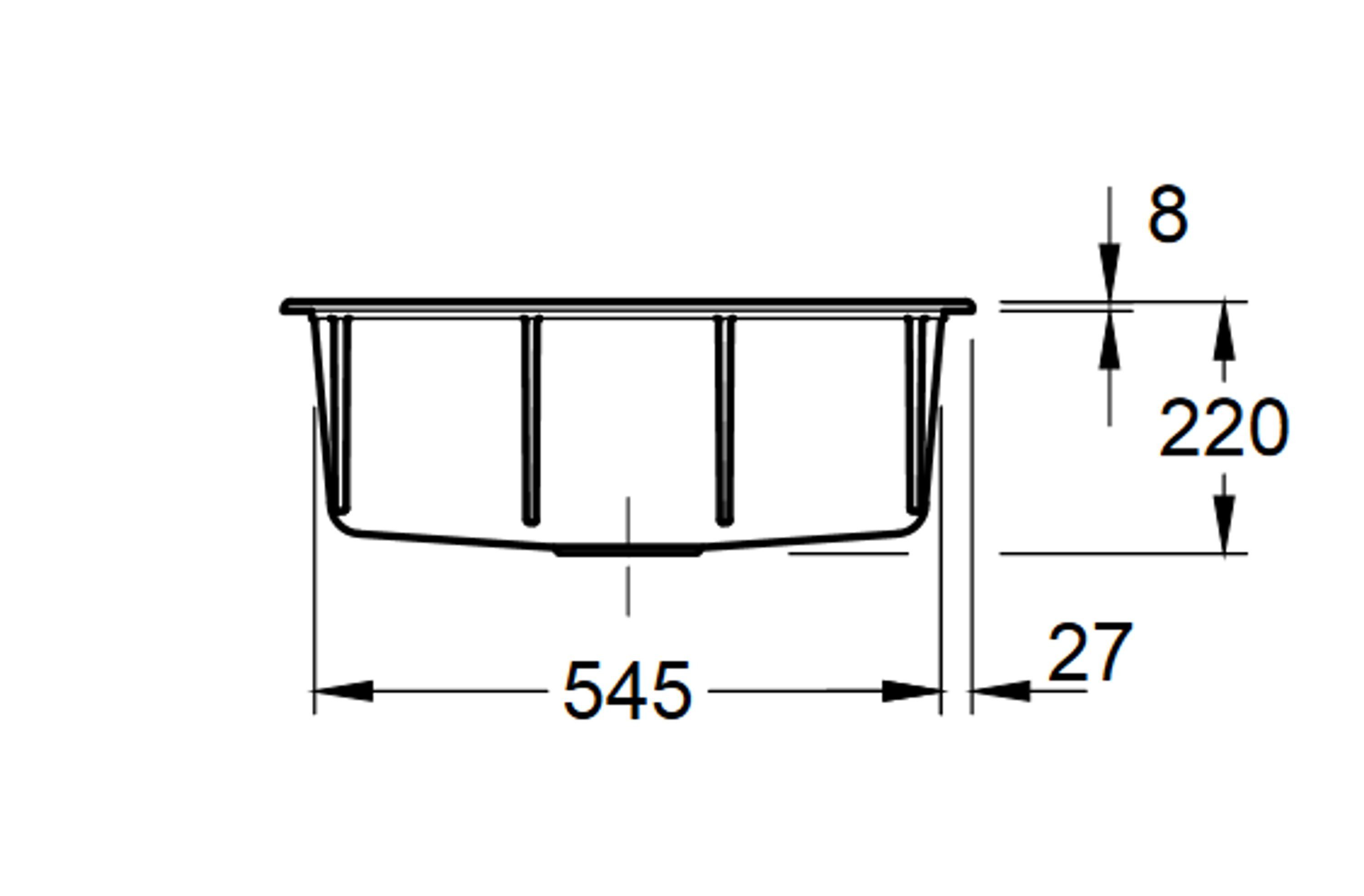 Küchenspüle TitanCeram & Villeroy FU, 01 Boch cm, 3346 Rechteckig, 60/22