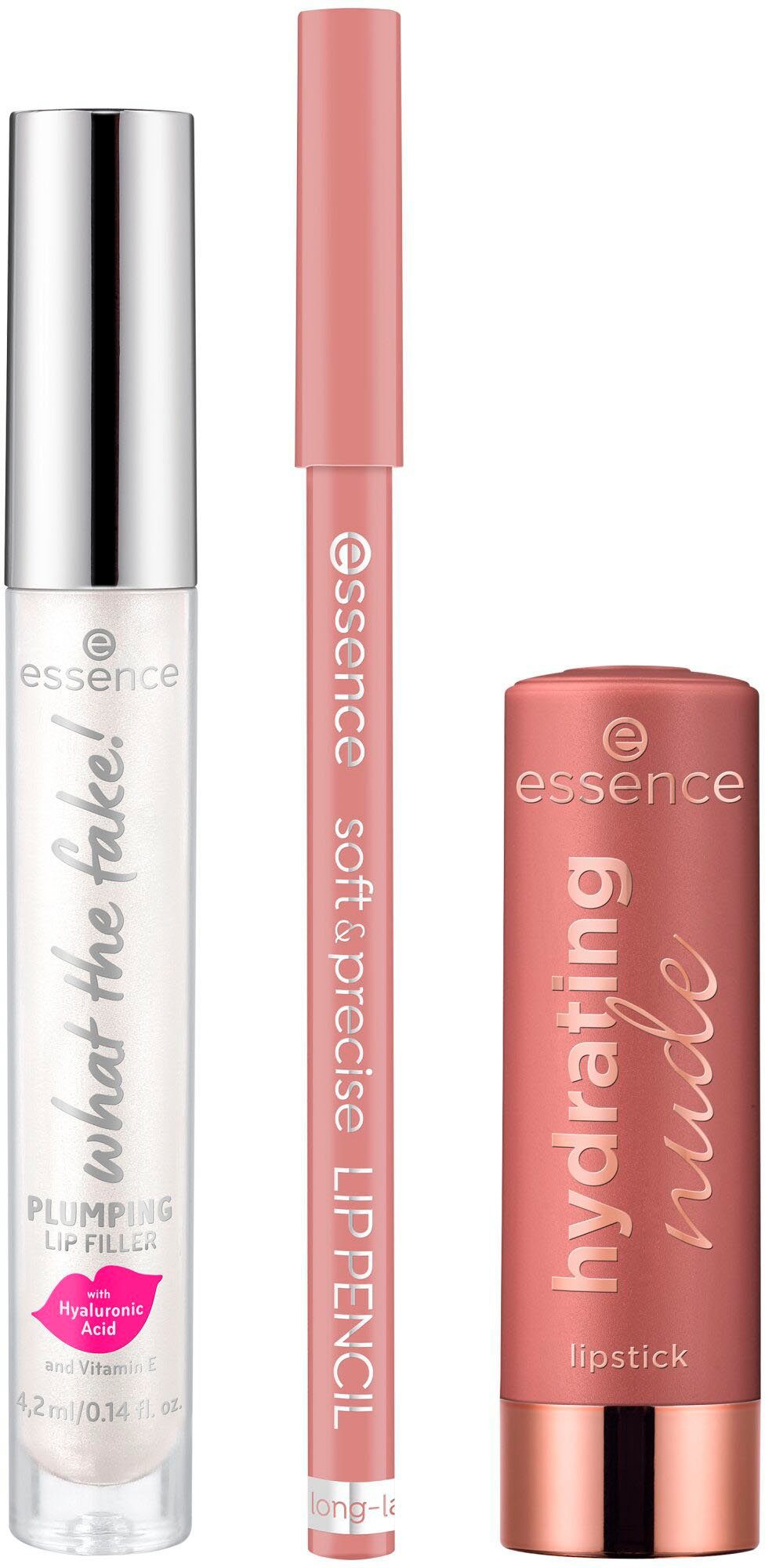 heavenly, 3-tlg. the Essence lip nude Lippenpflege-Set set