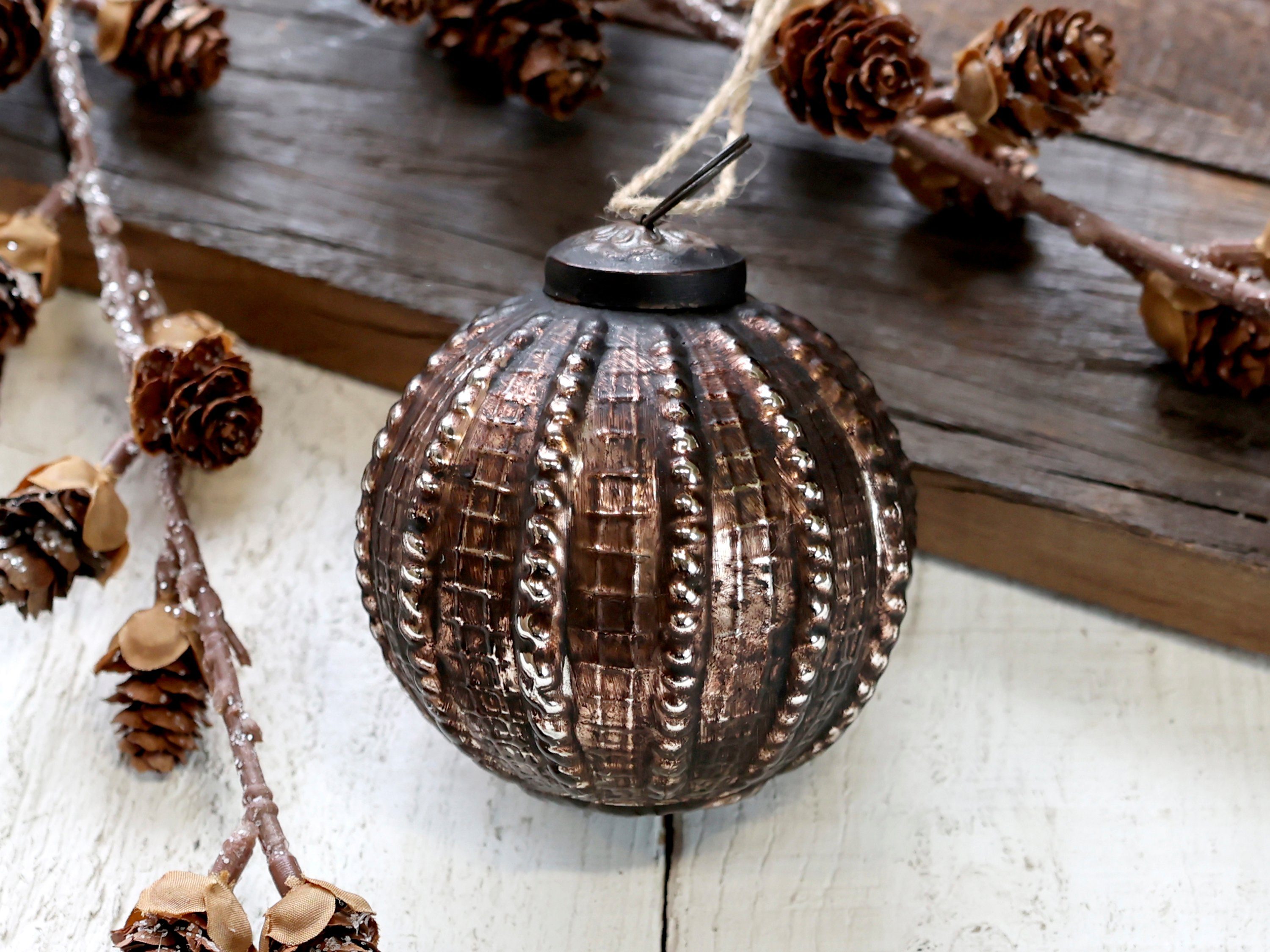 Chic Antique Christbaumschmuck Weihnachtsschmuck Weihnachtskugel Glas 7cm Chic Antique 51893-20