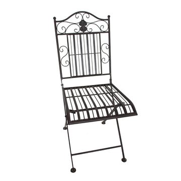 Lomadox Balkonset GARDA-120, (3-tlg), Bistroset, schwarzbraun, 2 Stühle, Tisch ca. 70cm