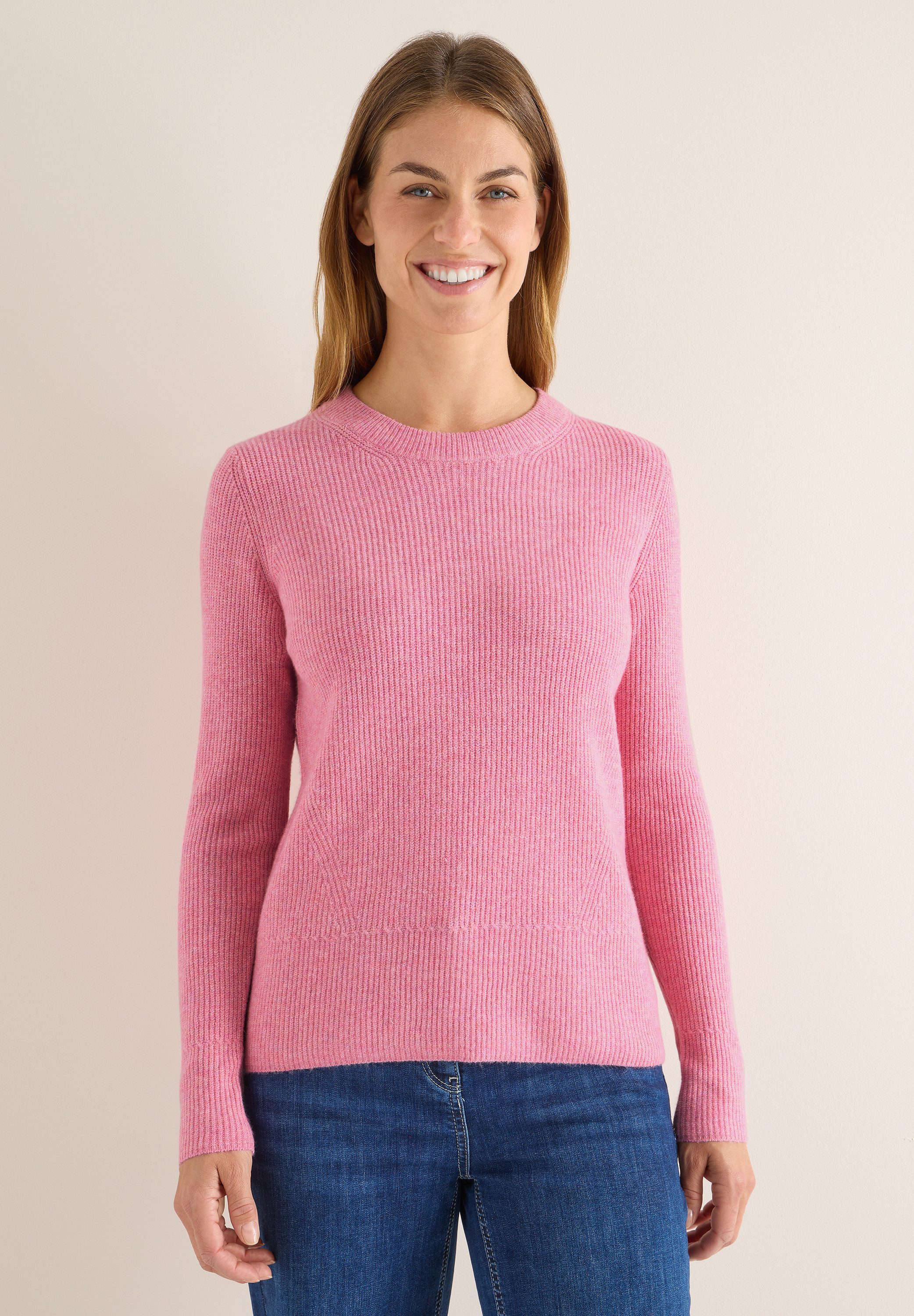CECIL Strickpullover mit Rundhalsausschnitt günstig online kaufen