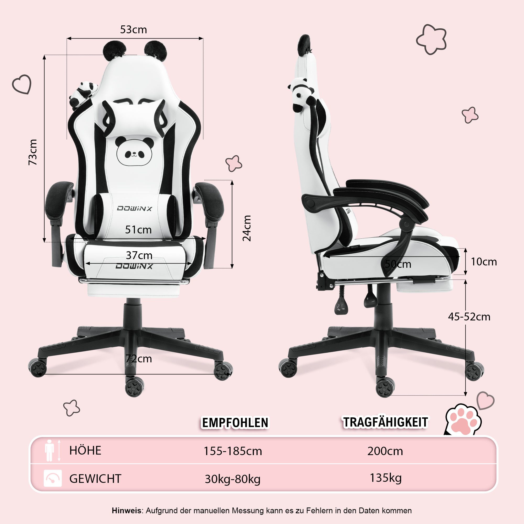Dowinx Gaming-Stuhl Ergonomischer Computerstuhl mit Hoher günstig online kaufen