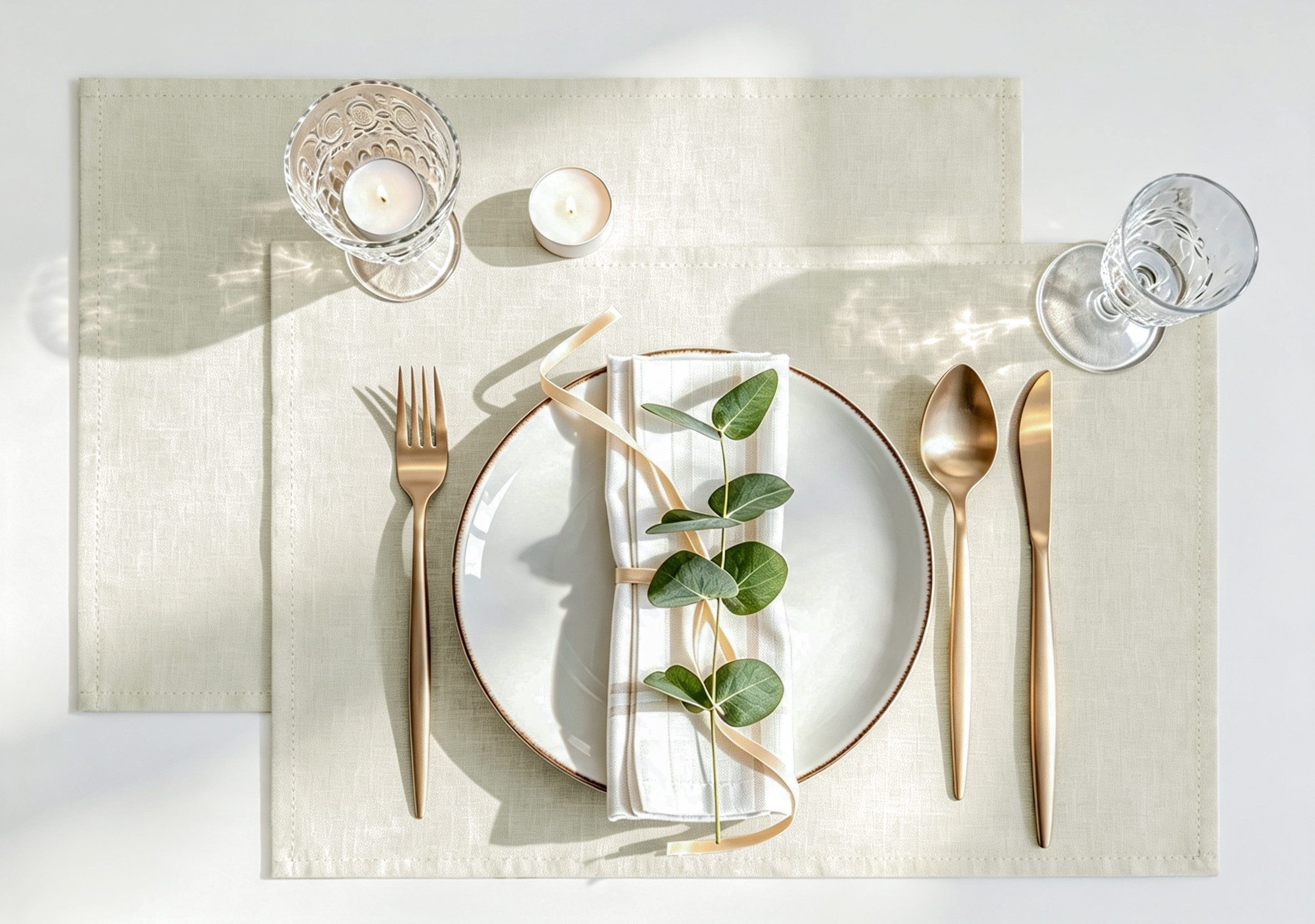 OTTO home Platzset Ozzie, (2-St), Uni, strukturiert, Pflegeleicht, Praktisch,Dekoration, 30x45cm