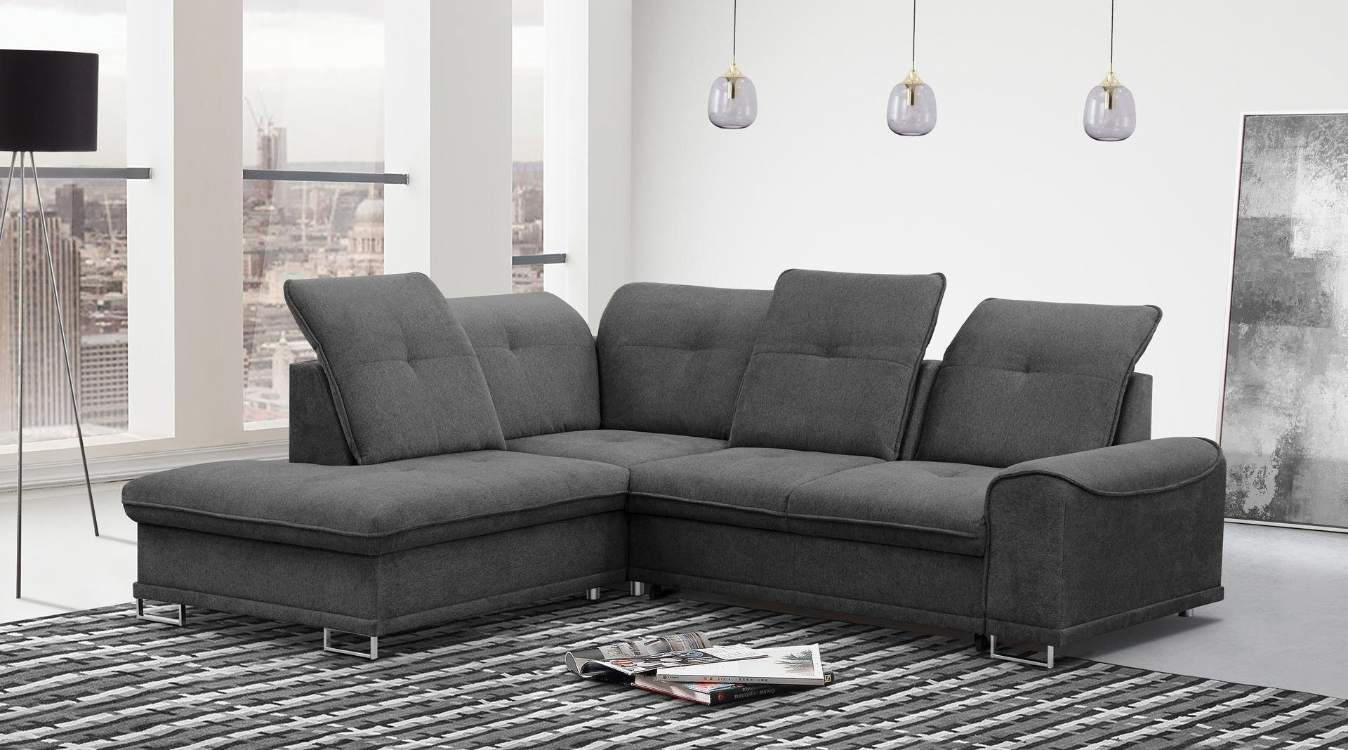 Mars Möbel Ecksofa »Sofa Eckosfa Couch mit Bettkasten BOSS - 272 cm« online  kaufen | OTTO
