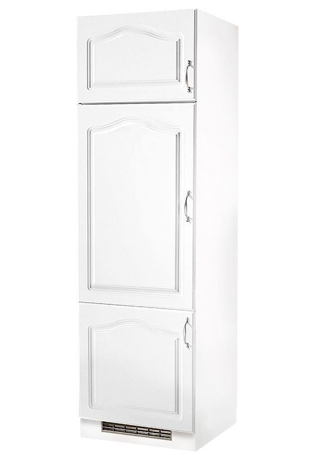 wiho Küchen Kühlumbauschrank Linz 60 cm breit Weiß | weiß