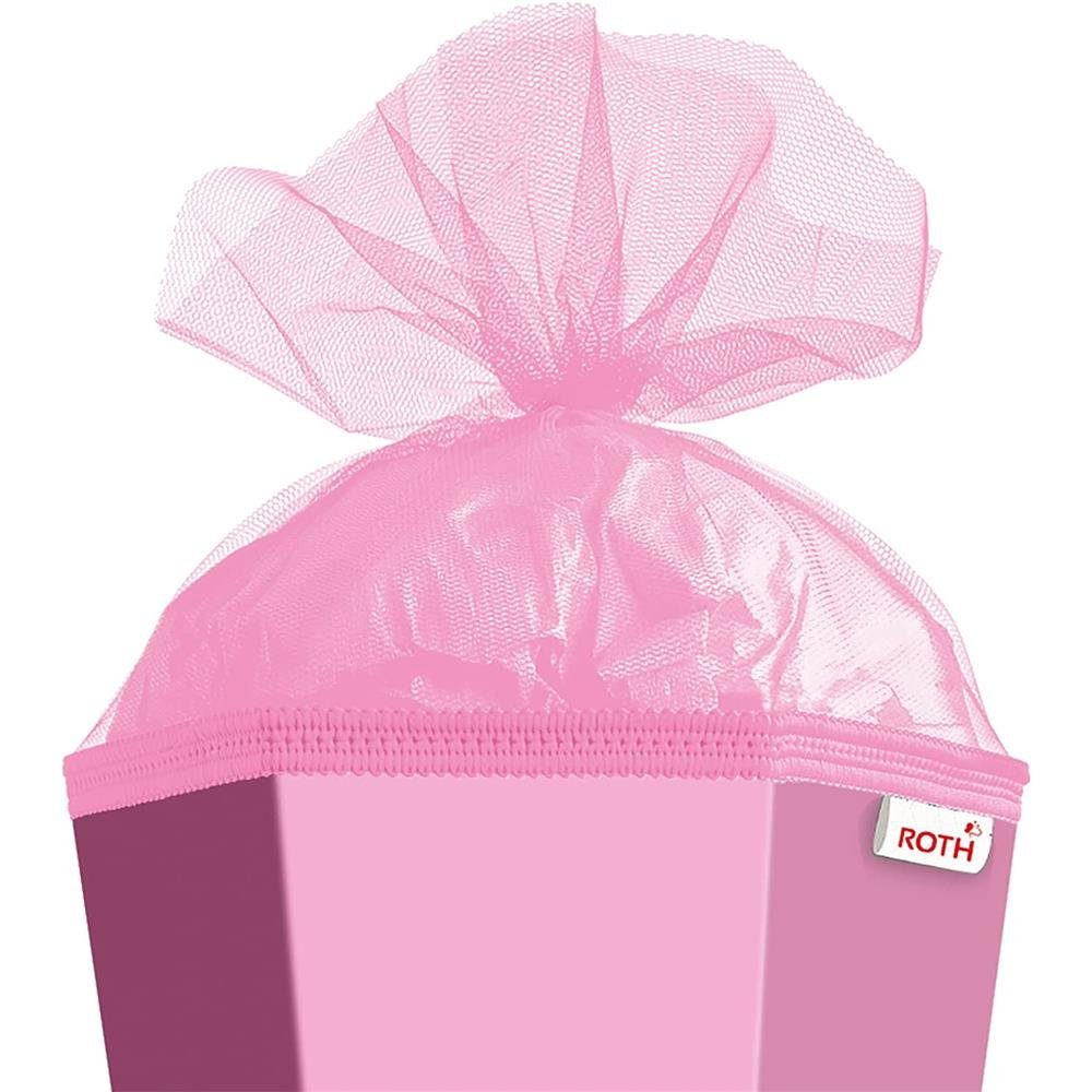 Roth Schultüte XXL-Bastelschultüte Rosa, 100 cm, eckig, mit Tüllverschluss, Zuckertüte für Schulanfang – Bild 5 von 5