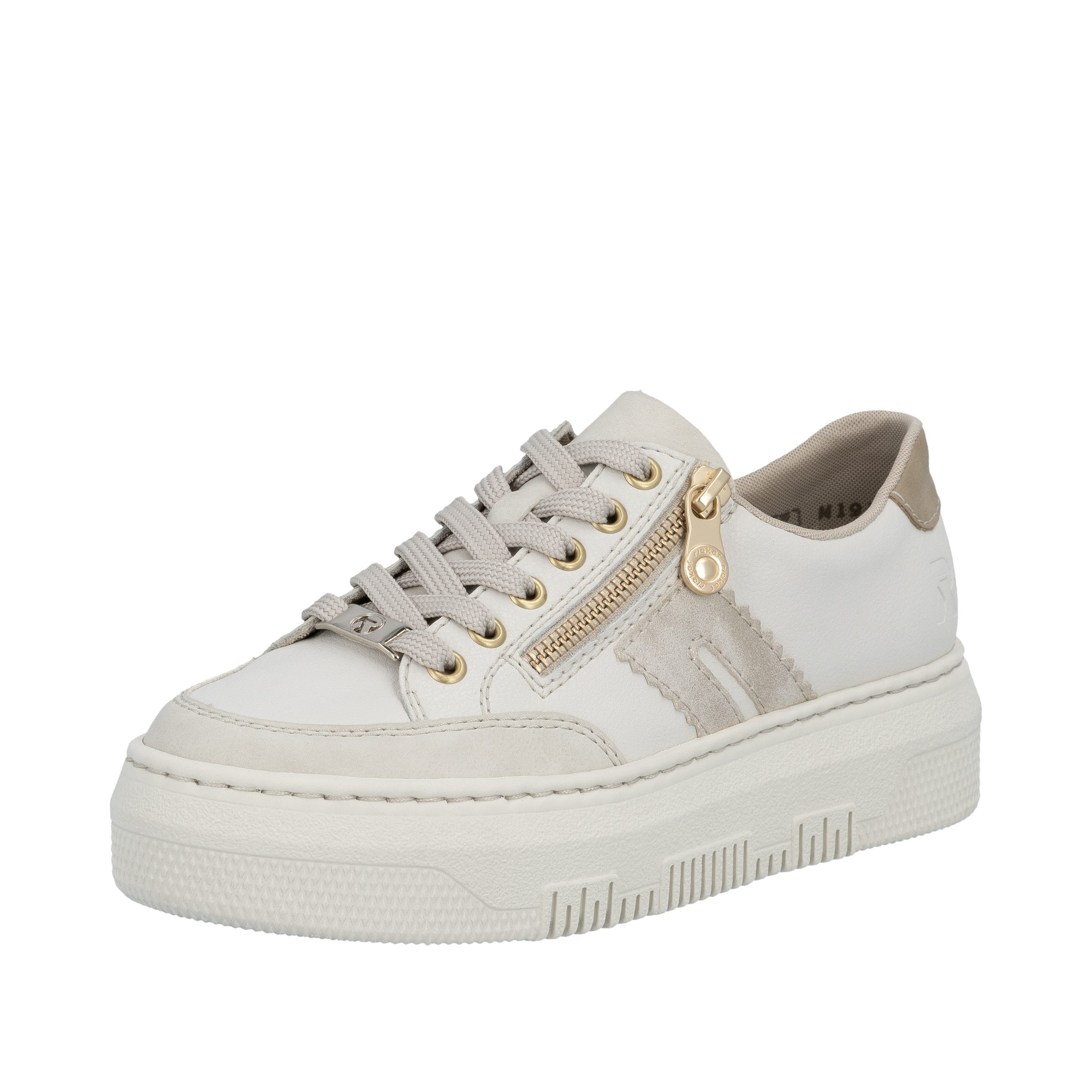 Rieker Plateausneaker Schnürschuh, Halbschuh, Freizeitschuh mit seitlichem günstig online kaufen