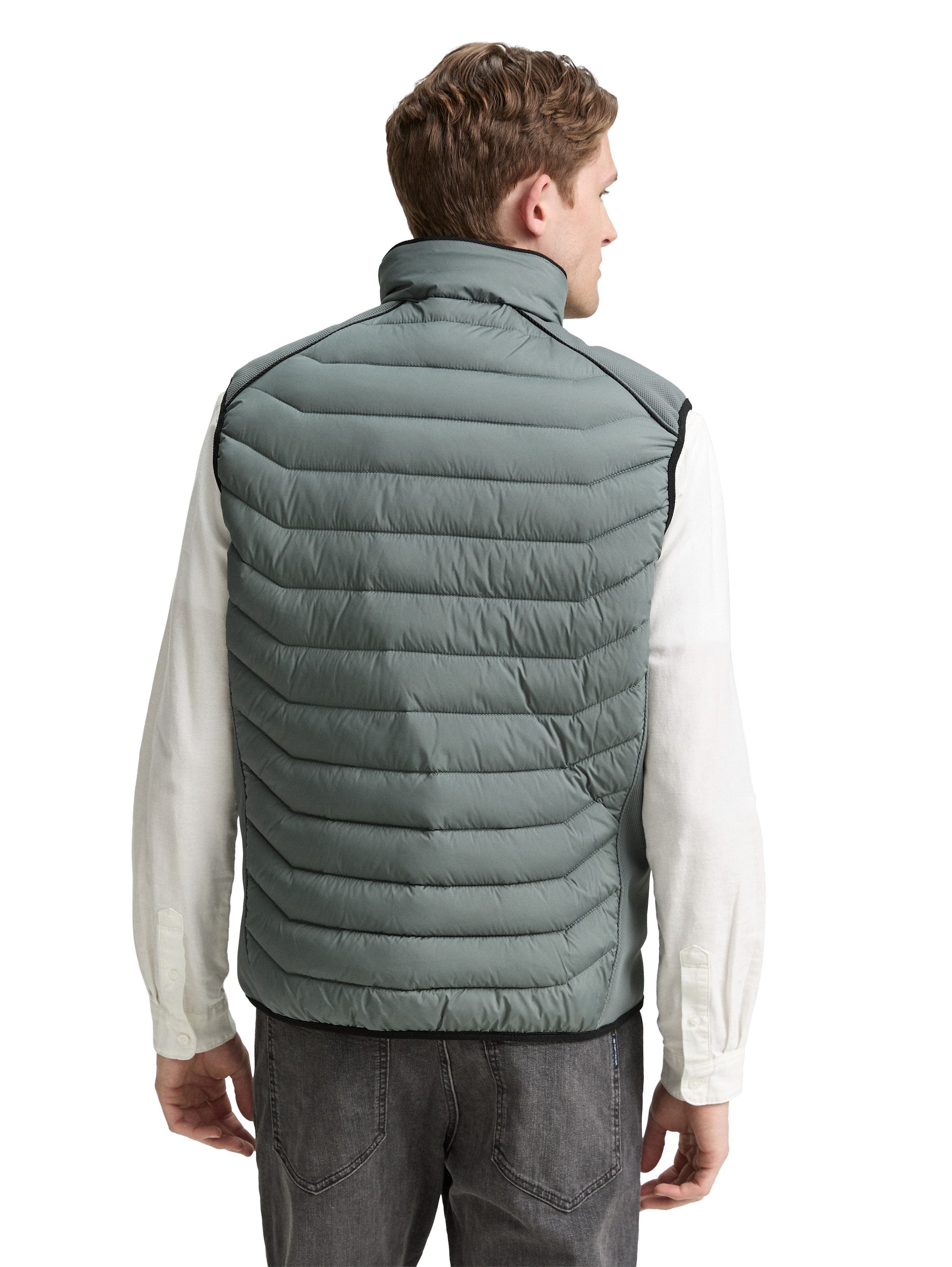 TOM TAILOR Steppweste mit Logo Stickerei günstig online kaufen
