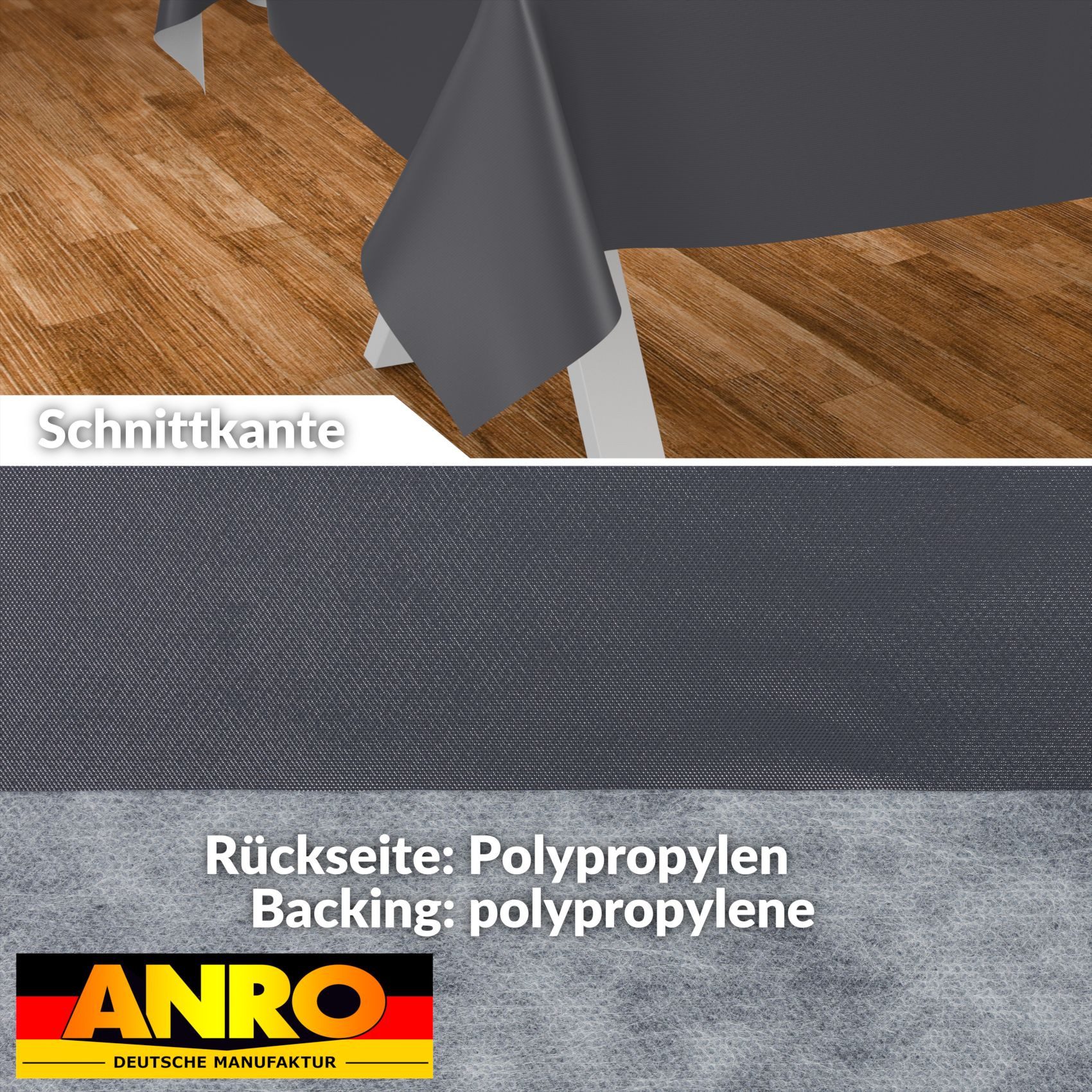 ANRO Tischdecke Wachstuch abwaschbar UNI Tischwäsche (Einzelstück 1-tlg), w günstig online kaufen