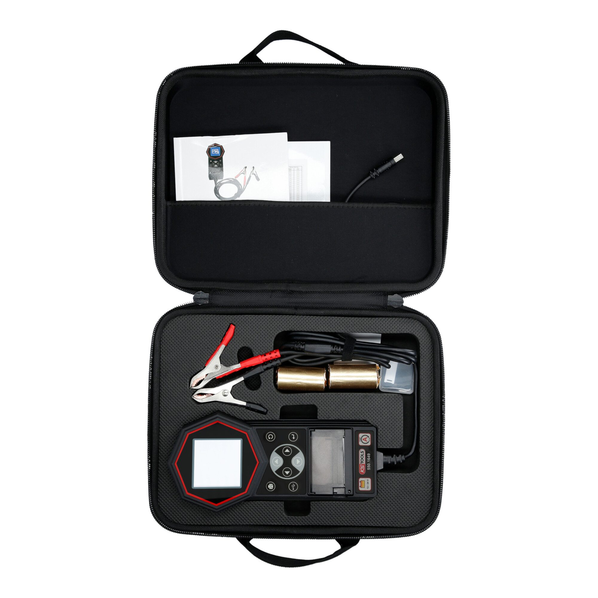 KS Tools KS Tools 12 V / 24 V Digital-Batterie- und Ladesystemtester mit integr Batterie
