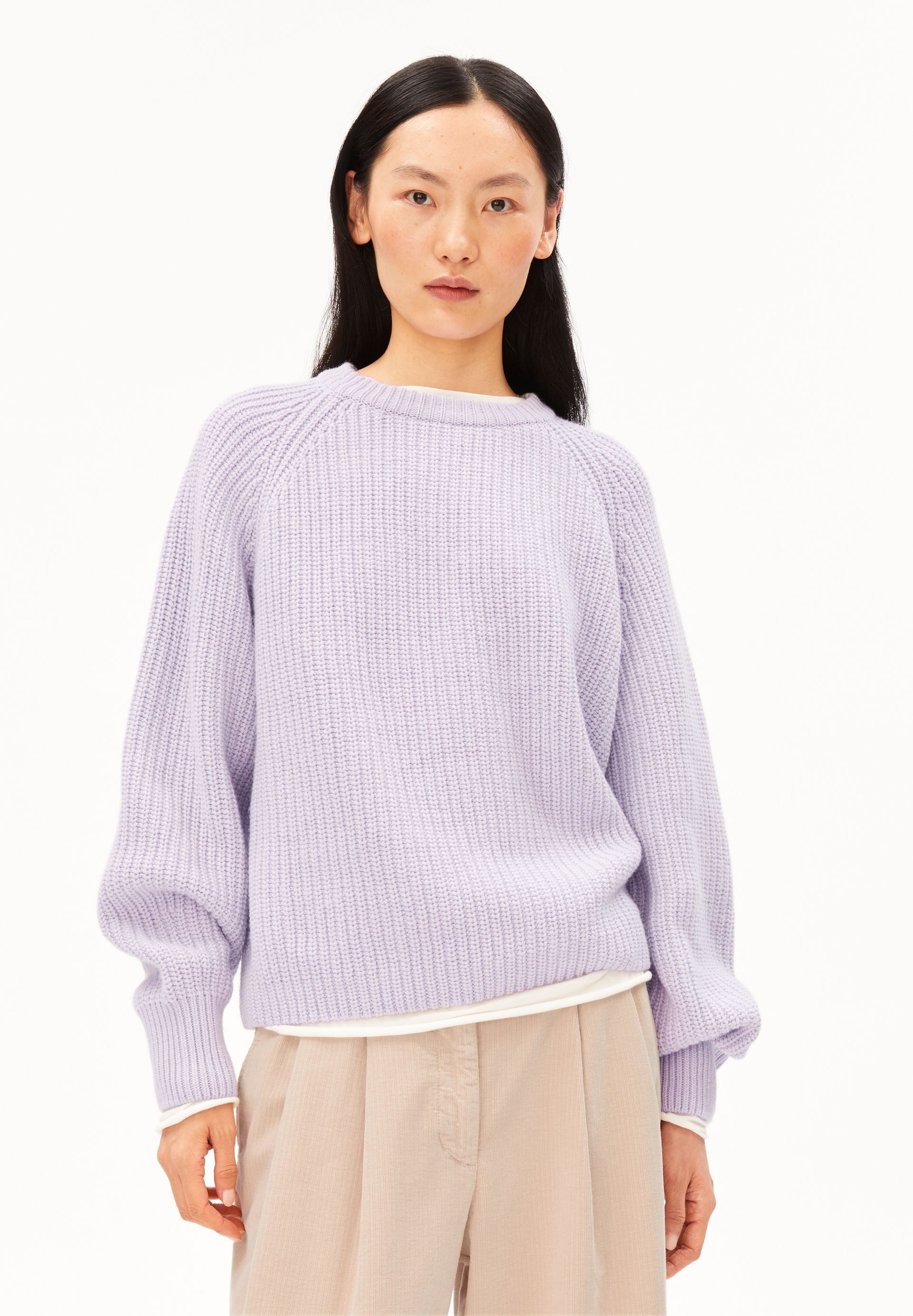 Armedangels Strickpullover KAAGI Pullover aus Bio-Woll Mix Loose Fit