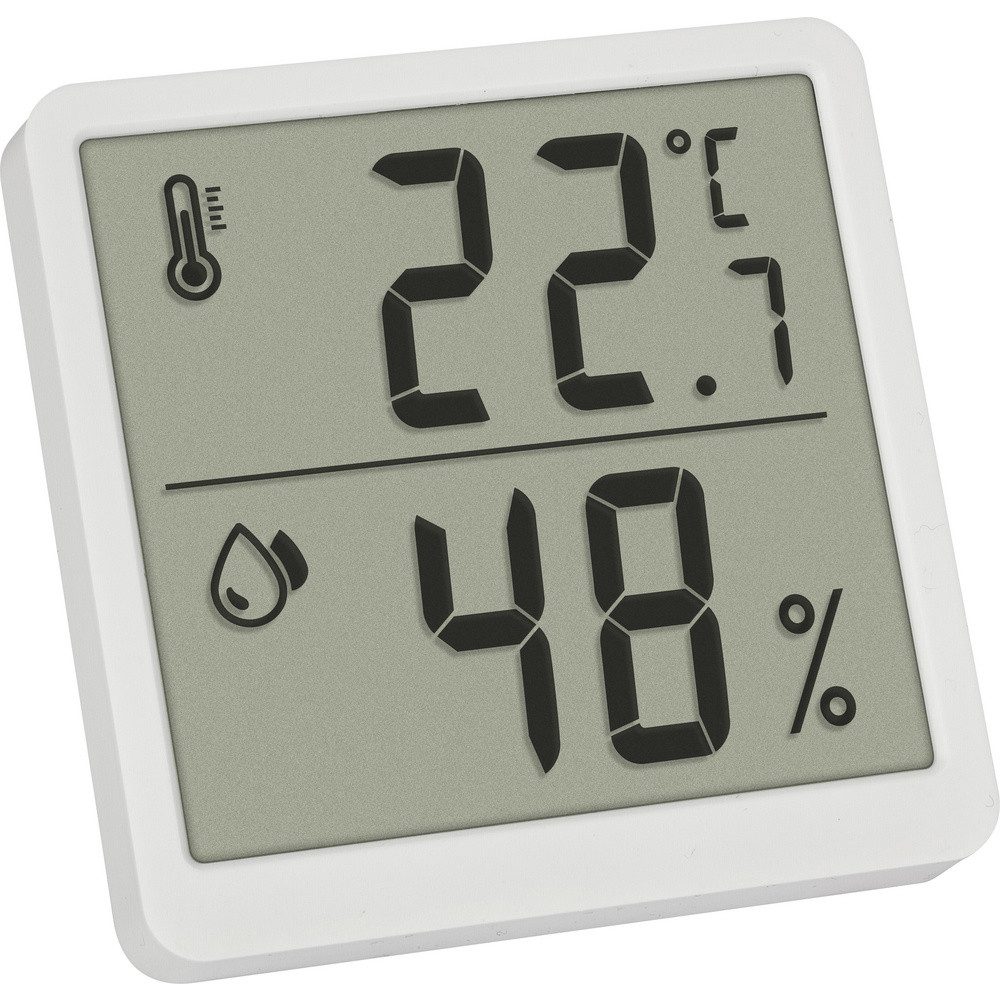 Hygrometer TFA Dostmann Digitales Thermo-Hygrometer Thermo-/Hygrometer Weiß 1 St.