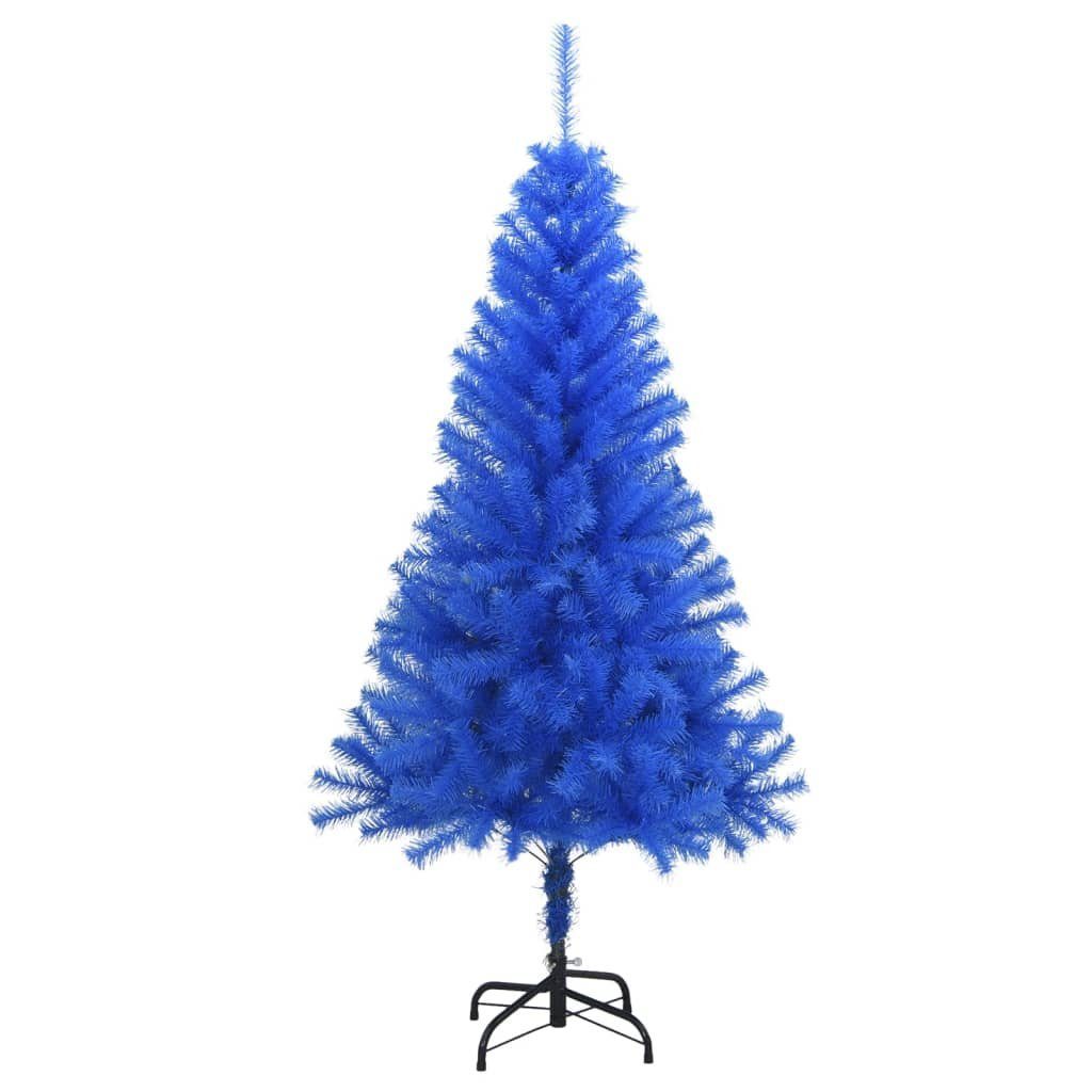 120 Blau Künstlicher PVC cm mit furnicato Weihnachtsbaum Ständer