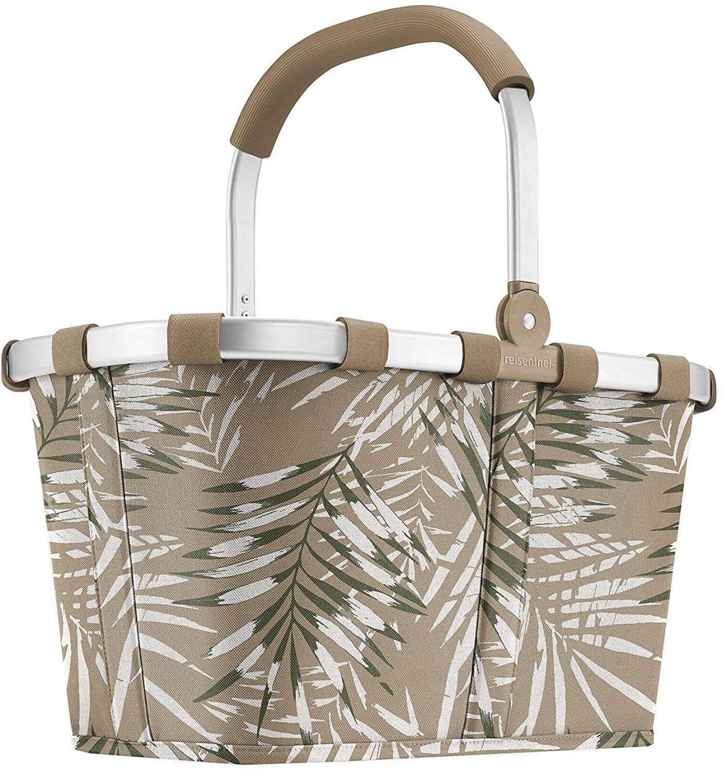 mit Aluminiumrahmen l, REISENTHEL® 22 Einkaufskorb Carrybag, Jungle Sand