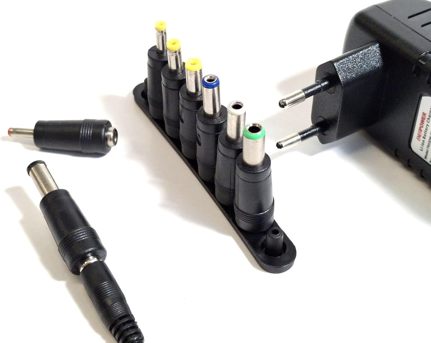 FELIXLEO GS Ladegerät 4,2V 2A für 3,6V-3,7V Li-Ion Akku mit 5,5x2,1mm Stecker KFZ-Netzteil