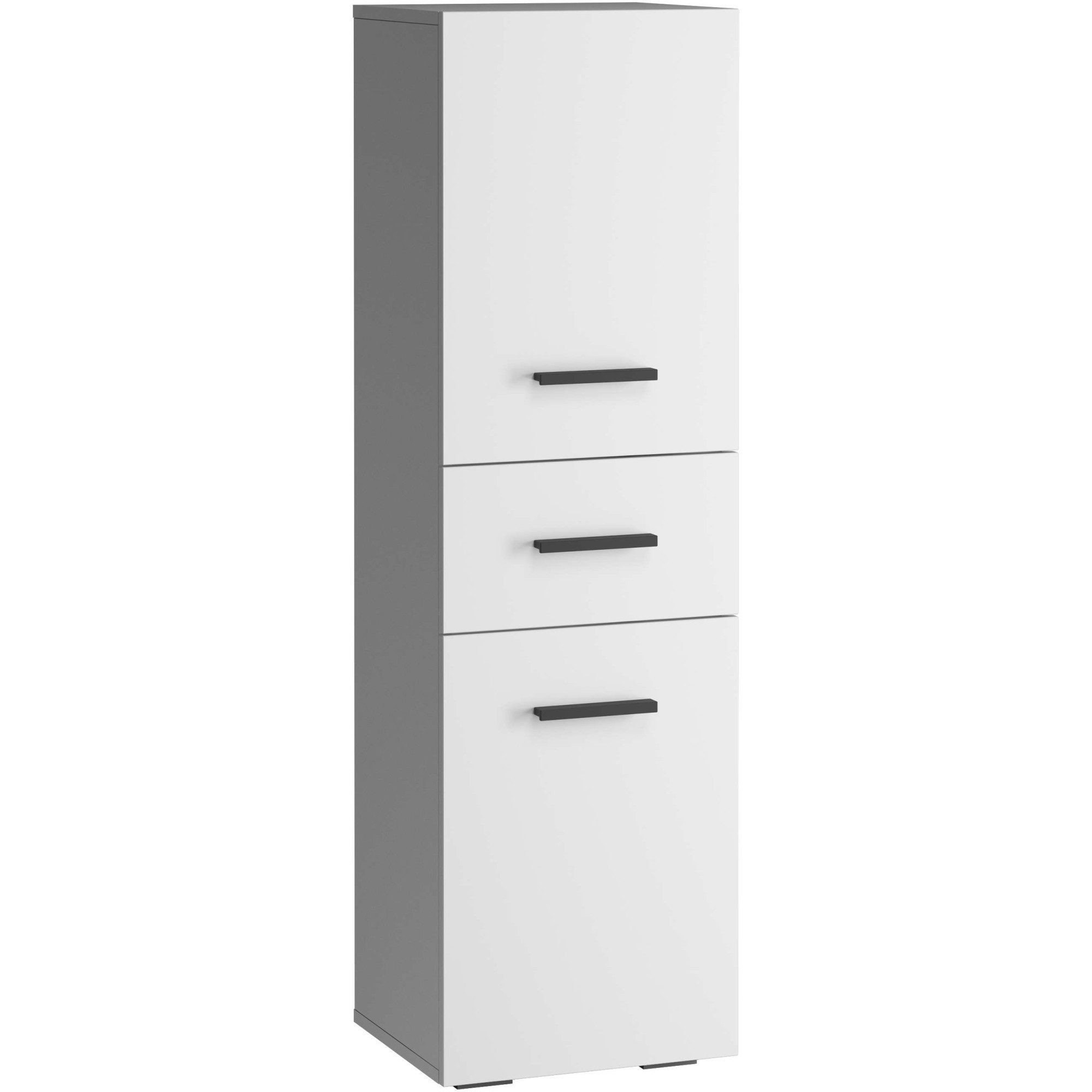 welltime Midischrank Skara verstellbarer Einlegeböden hinter jeder Tür, Breite 38 cm, Höhe 130 cm