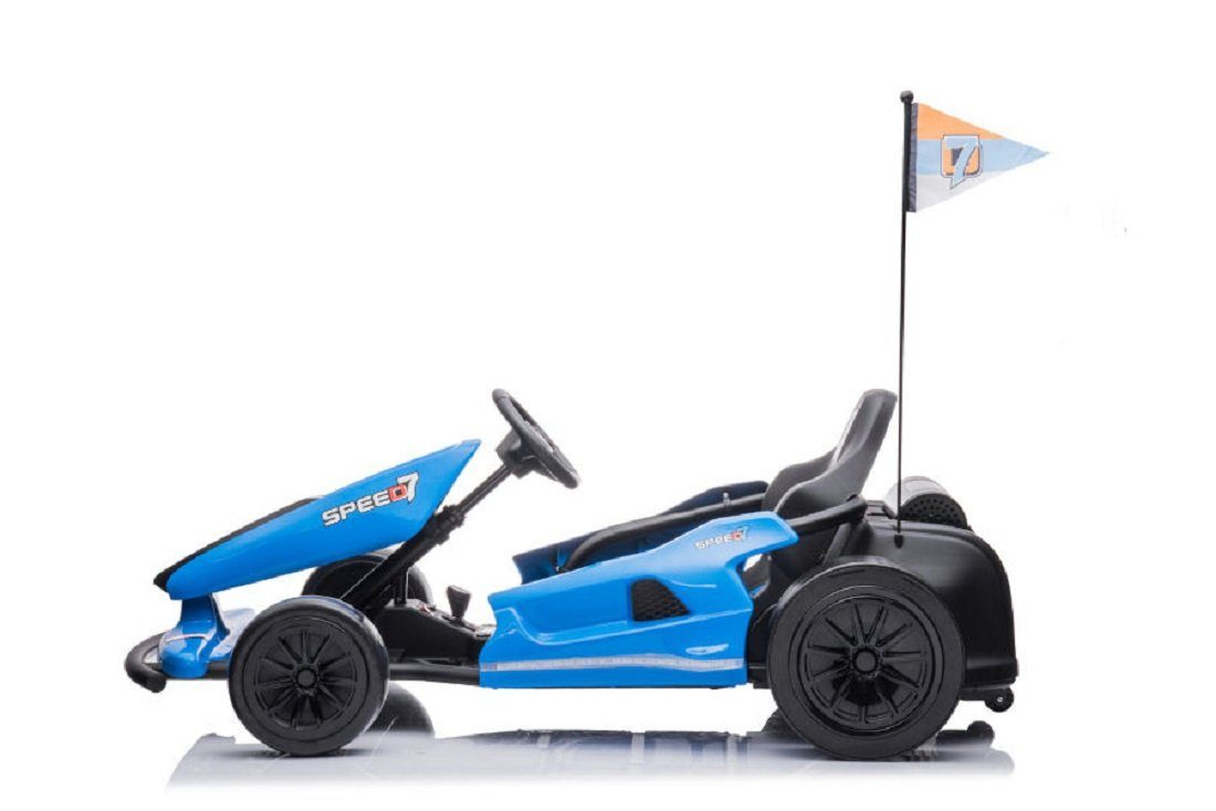 Elektro-Kinderauto "e-Gokart" mit 24V und Driftfunktion -Blau