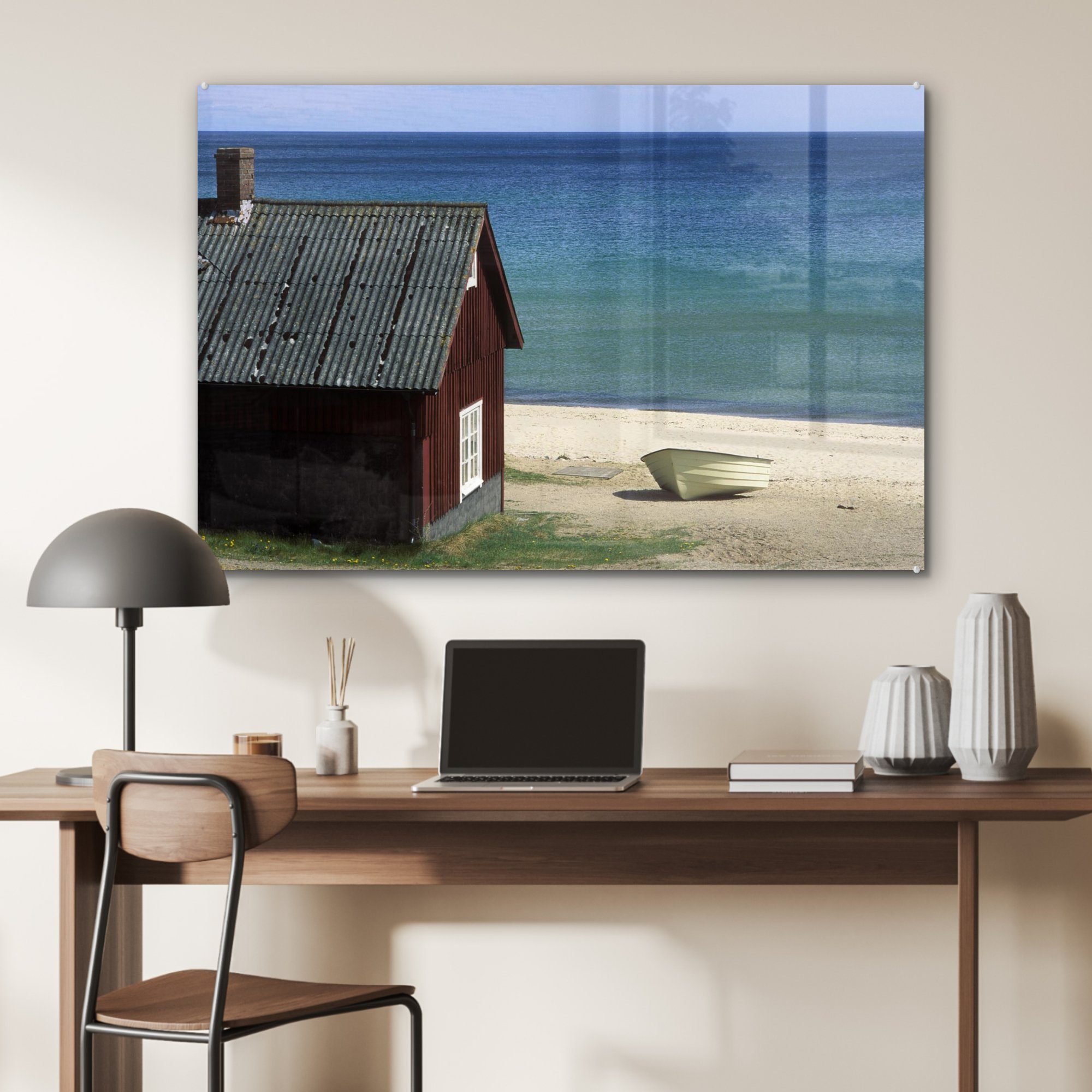 über vom MuchoWow Wohnzimmer Acrylglasbild Schlafzimmer in & Stenshuvud-Nationalpark Blick Schweden, die Acrylglasbilder St), Ostsee (1