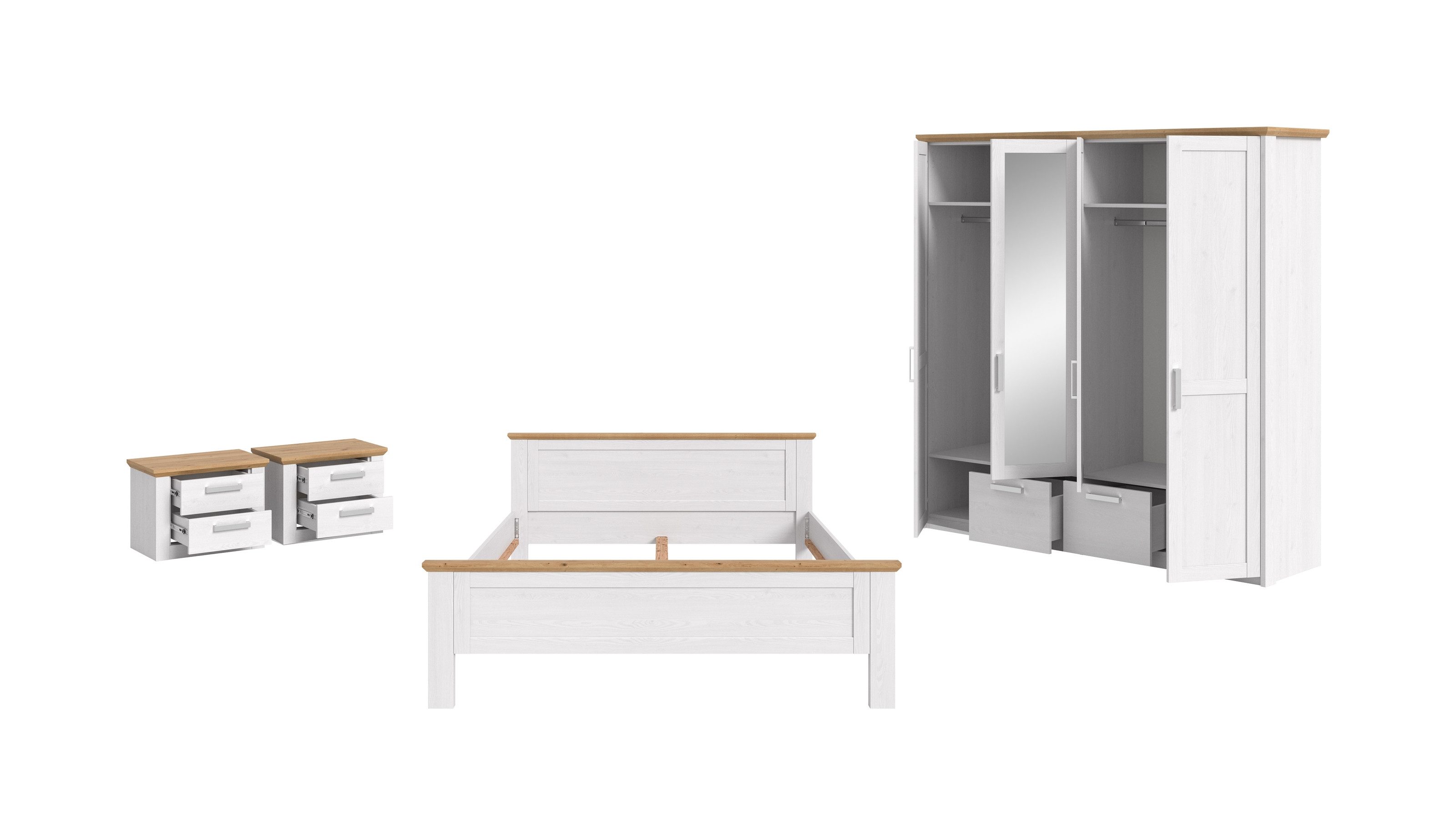 freiraum Schlafzimmer-Set Verona, in Sibiu Lärche, Spannplatte/MDF