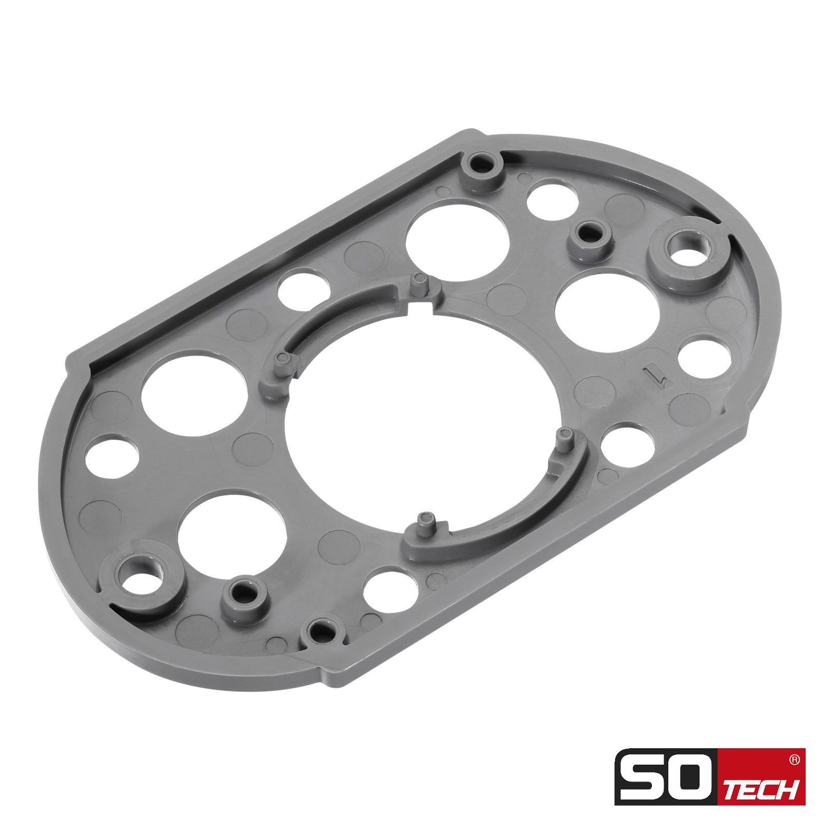 SO-TECH® Möbelbeschlag Aufschraubschloss Möbelschloss Caravan-Schloss Türschloss, Distanzplatte