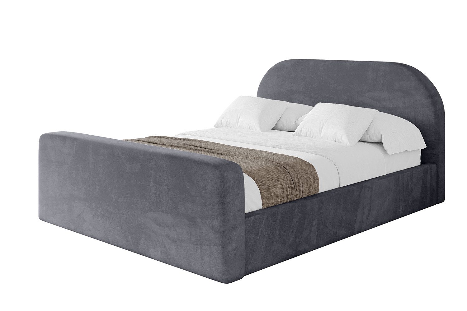 ALTDECOR Polsterbett TIVON-Z (Polsterbett mit Bettkasten und Lattenrost, Boxbett mit Matratze), Doppelbett mit Stauraum, Bett mit Kopfteil