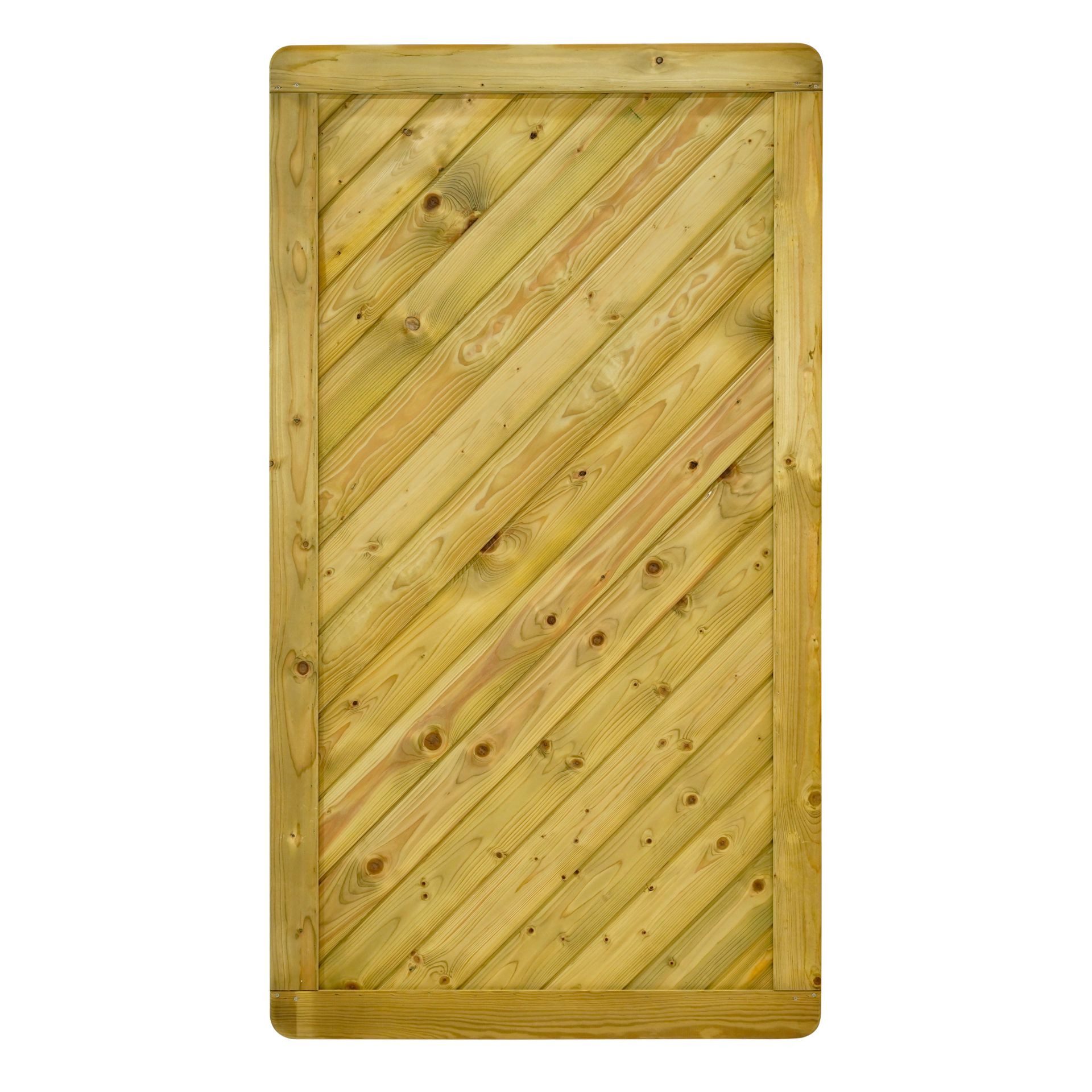 GartenLand Zauneinzeltür Gartentor Innsbruck Massiv gerade 100x180 cm Fichte KDI, (Set, Ohne Pfosten & Beschlagset, 100x180 cm), Gartentor gerade, Fichte