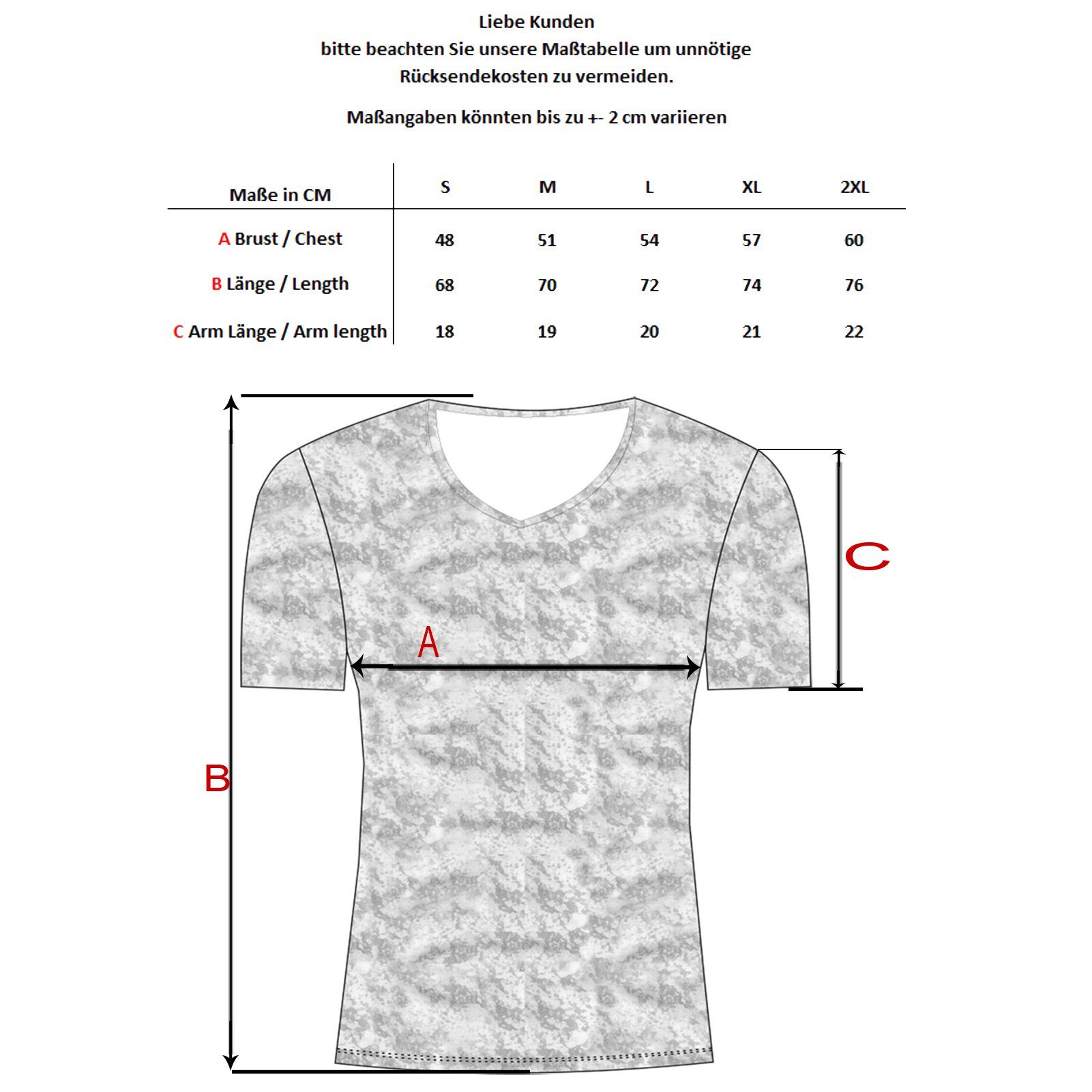 Baxboy T-Shirt Baxboy Batik style Herren T-Shirt mit Front Logo Print B-102