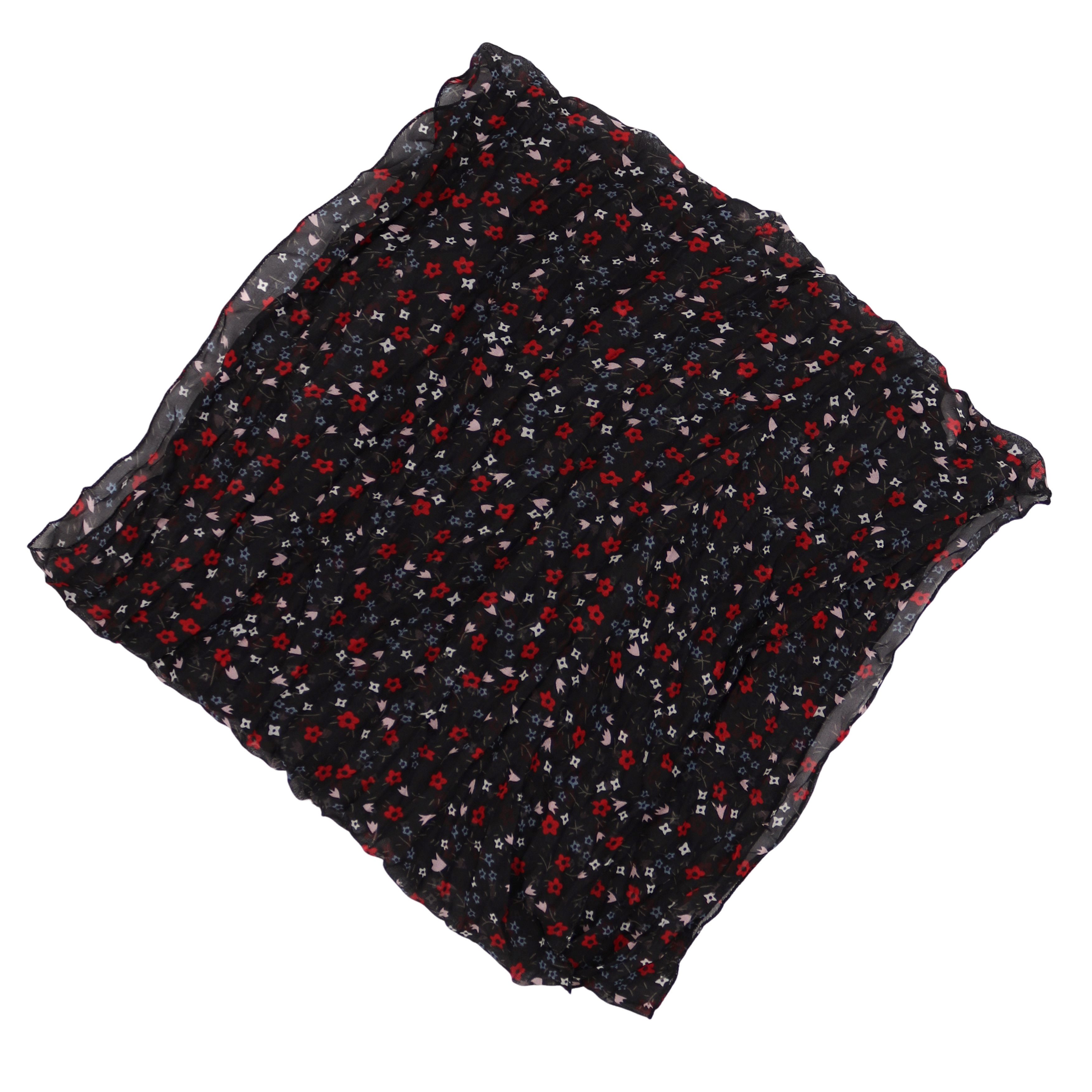 MIRROSI Loop Damen Schal mit Blümchen Muster ca. 45x78cm, Schlauchschal, (Zweimal um den Hals wickelbar), Damen Halstuch Stola ideal für Frühling,Sommer, Herbst