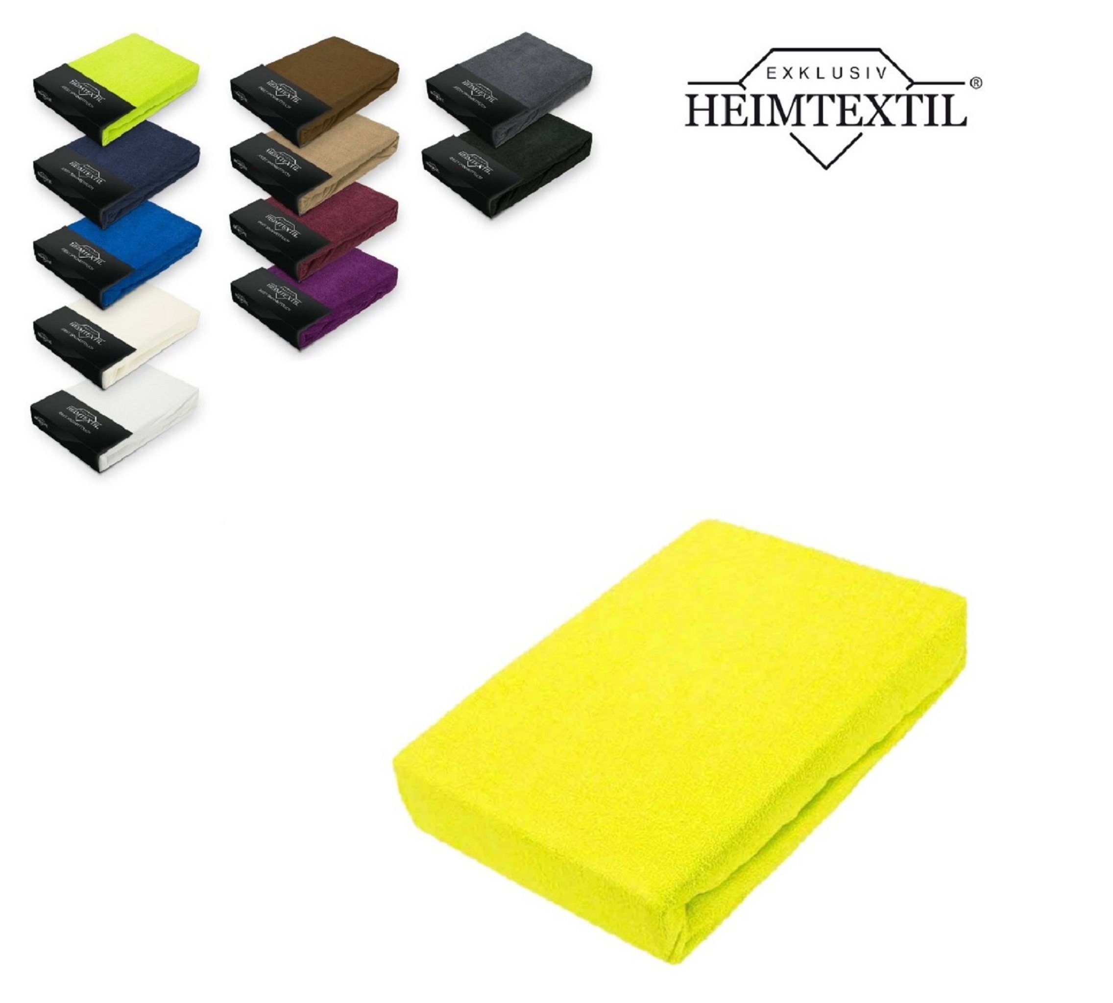 EXKLUSIV HEIMTEXTIL Spannbettlaken Frottee Spannbettlaken Premium Marke, Fr günstig online kaufen