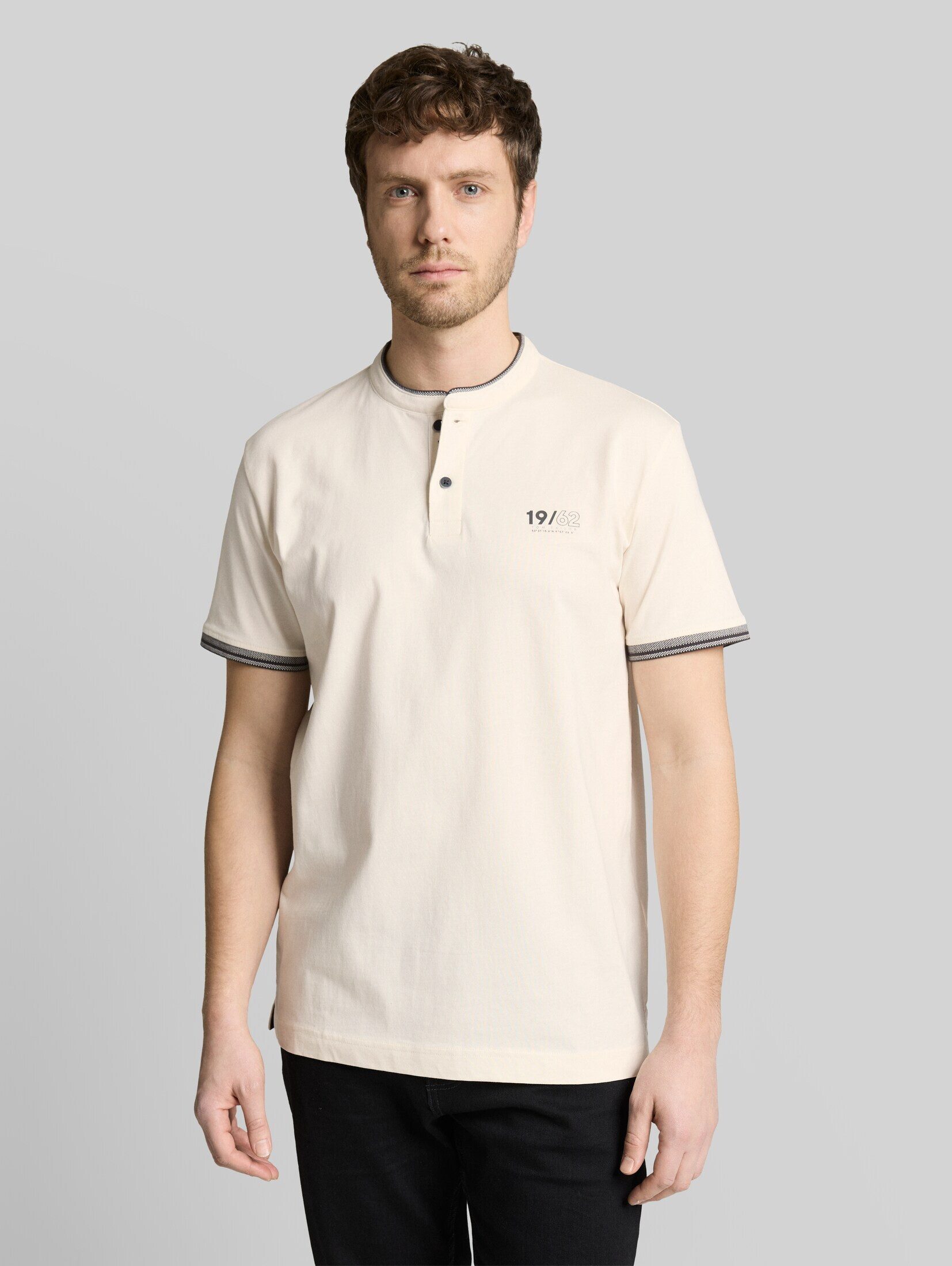 TOM TAILOR Poloshirt Poloshirts Poloshirt mit Stehkragen