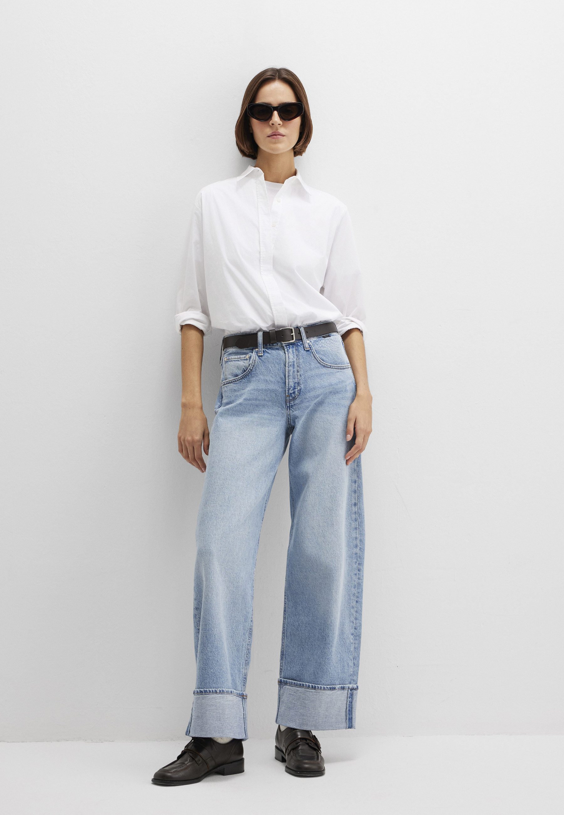 Mavi Weite Jeans SANDRA Cuffed Wide Leg