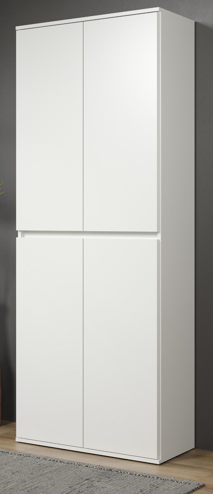 Inn.Furn Garderobenschrank Nevada (Garderobe und Schuhschrank, 4-türig, BxH ca. 74x191 cm) variable Inneneinteilung