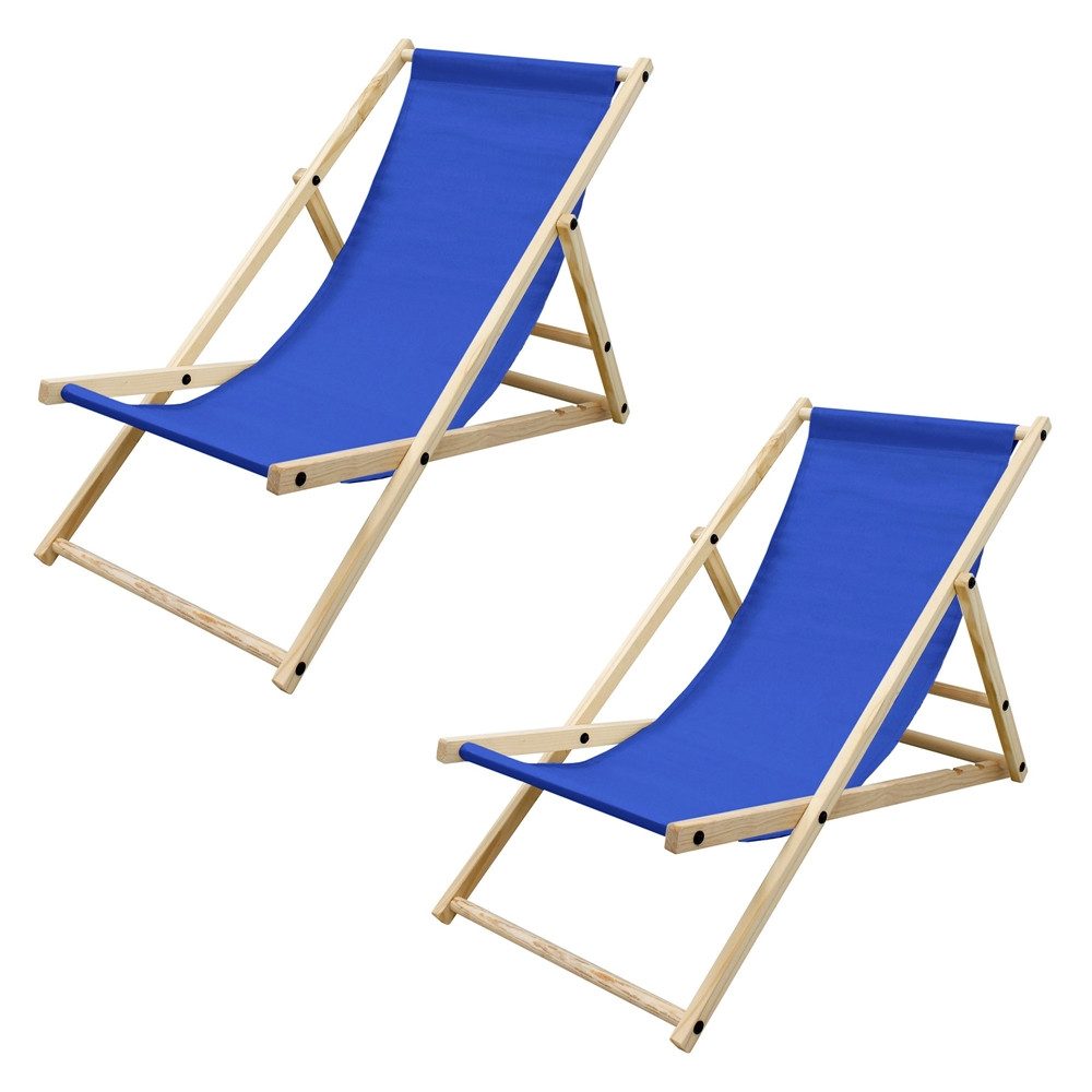 ECD Germany Gartenliege Holz Beachstuhl klappbarer günstig online kaufen