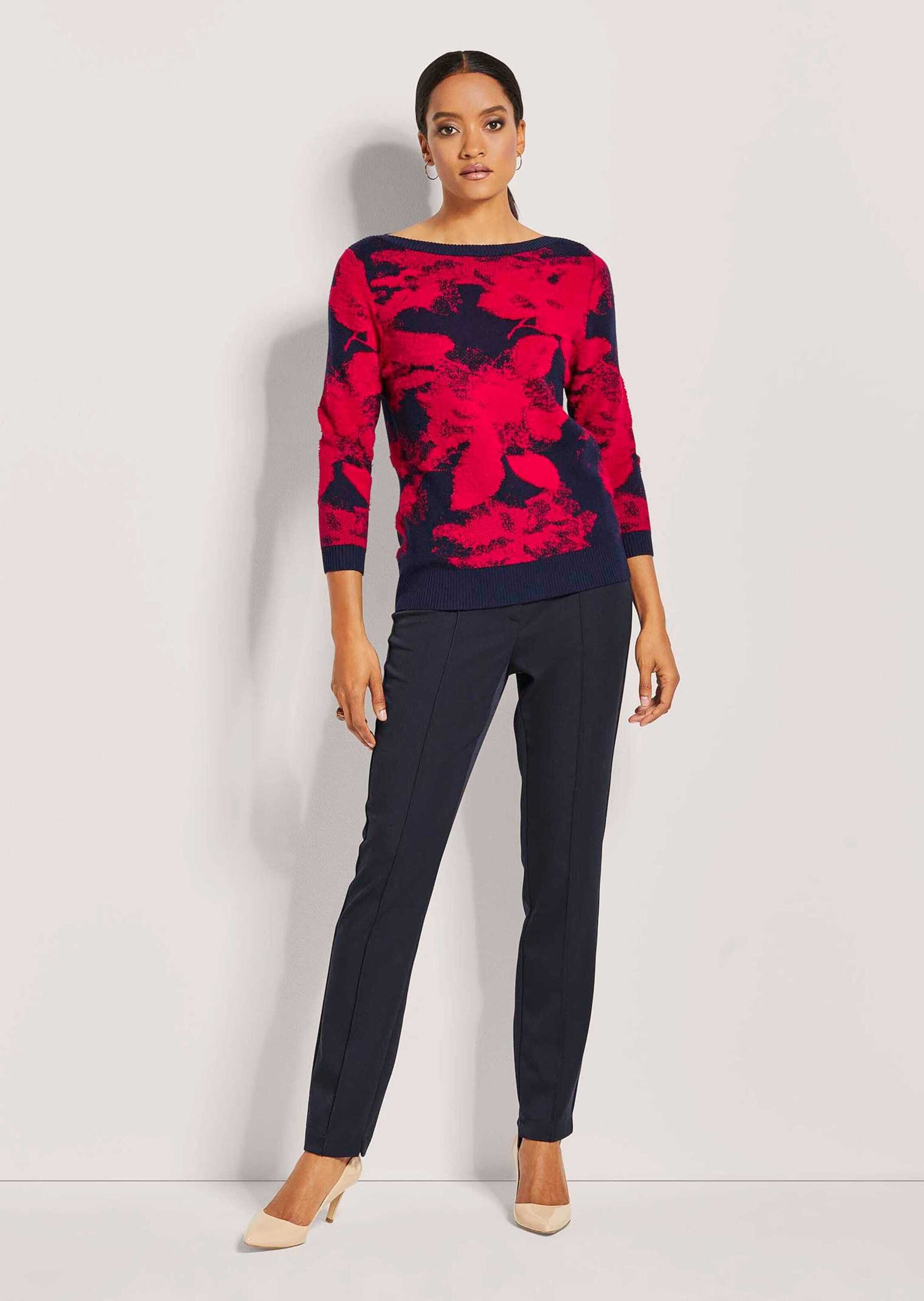 MADELEINE Strickpullover Strickpullover mit U-Boot-Ausschnitt Wollpullover günstig online kaufen